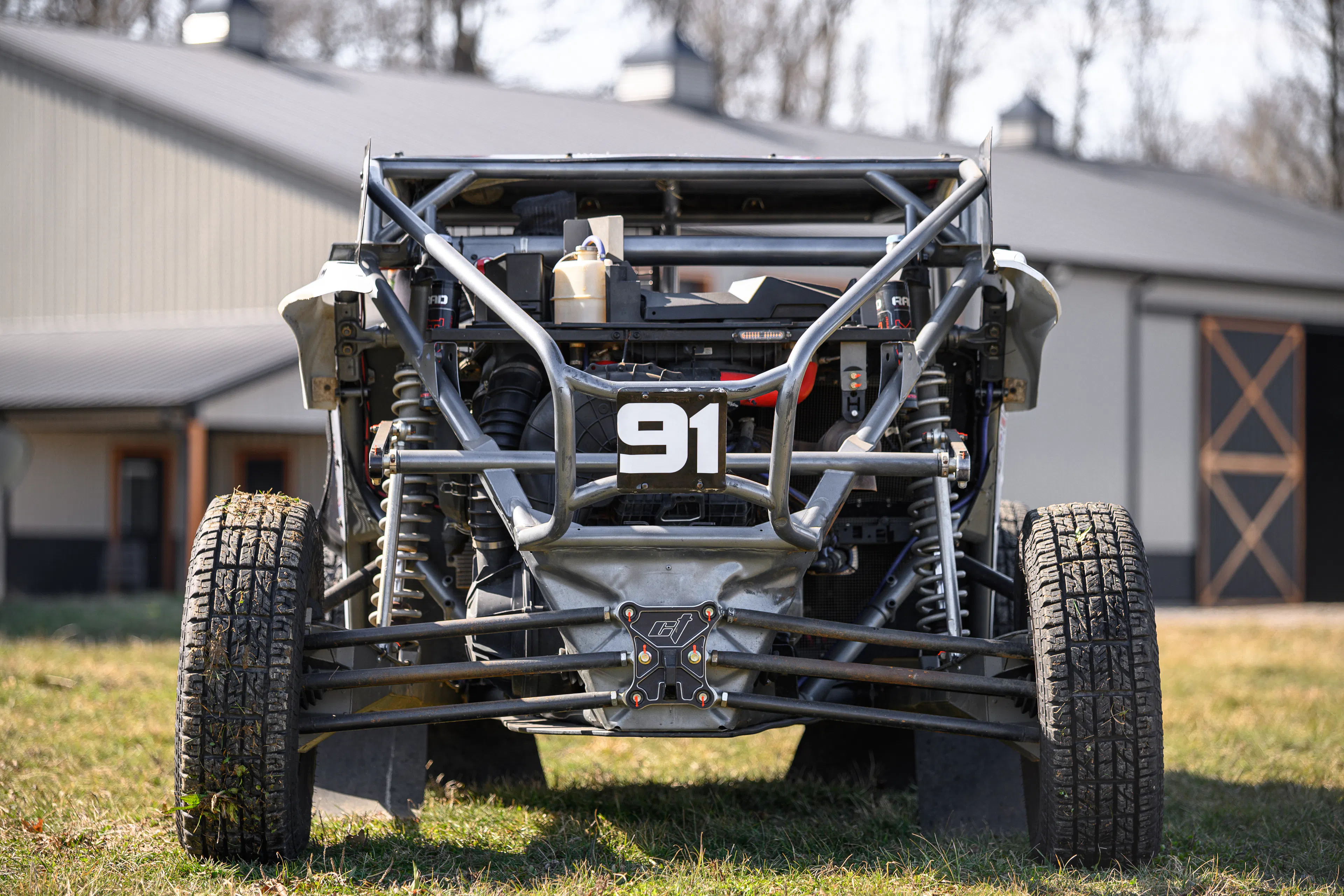 2024 Can-Am Maverick X3 Gray Leadbetter Race Car rear