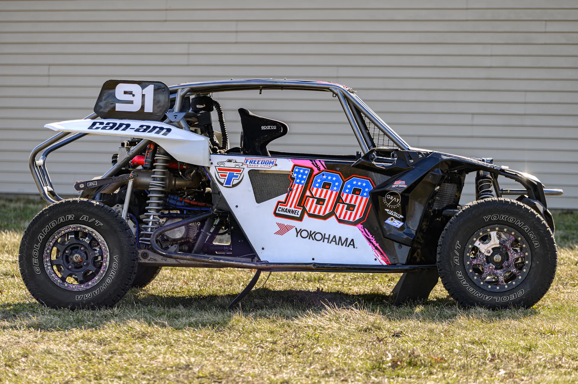 2024 Can-Am Maverick X3 Gray Leadbetter Race Car side
