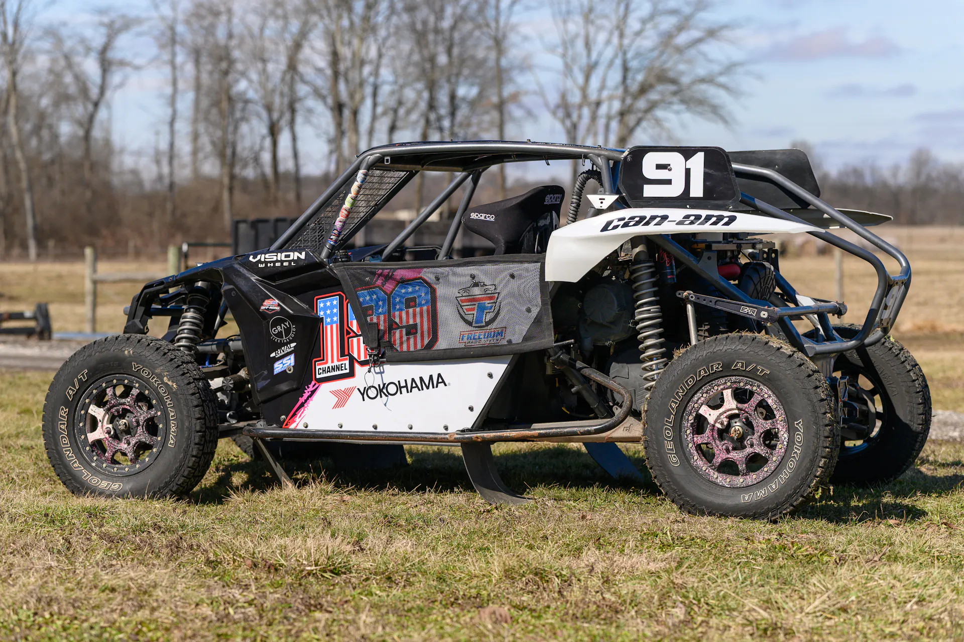 2024 Can-Am Maverick X3 Gray Leadbetter Race Car rear driver 3/4 wide