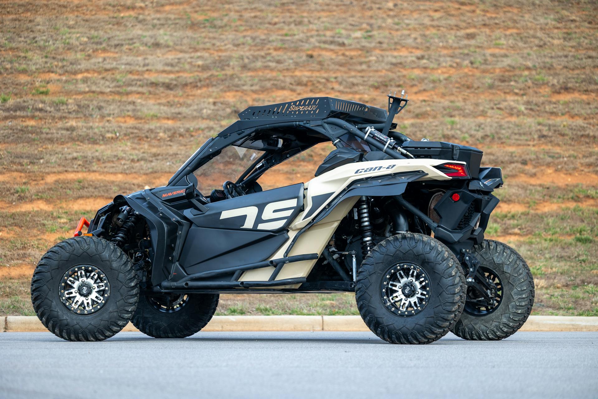 2023 can-Am Maverick X3 DS Turbo RR rear driver 3/4 wide