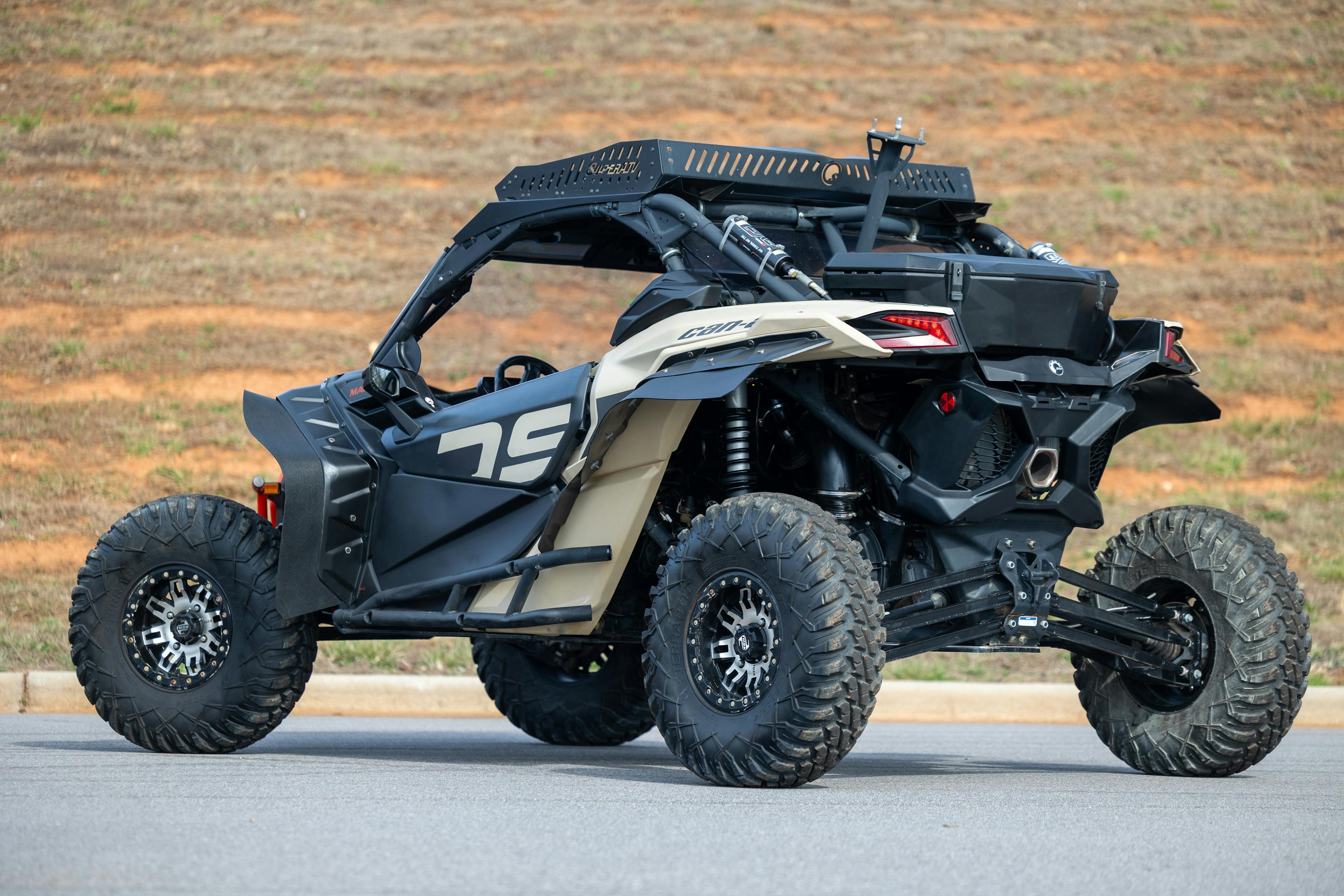 2023 can-Am Maverick X3 DS Turbo RR rear driver 3/4 narrow