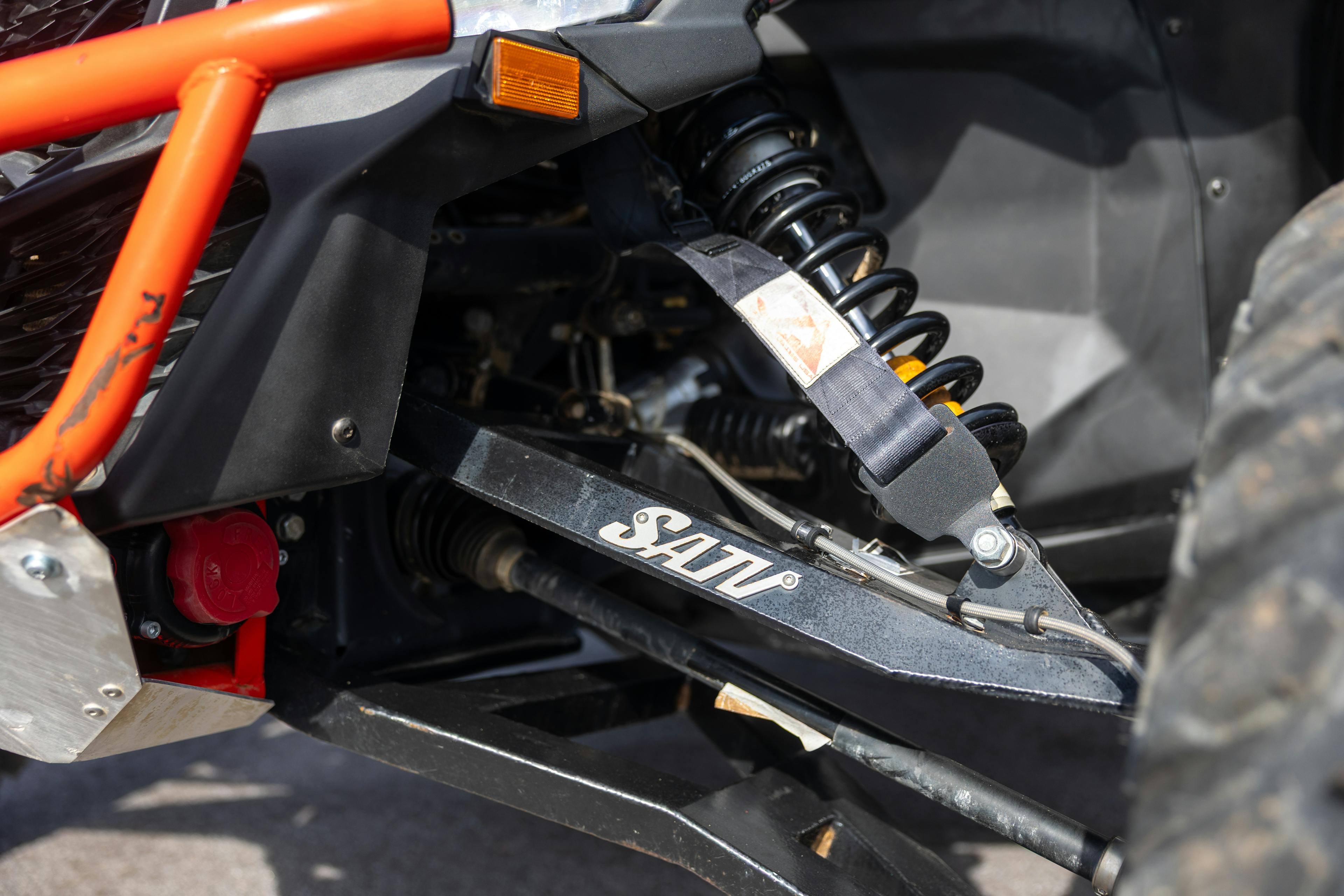 2023 Can-Am Maverick X3 DS Turbo RR driver front suspension 2