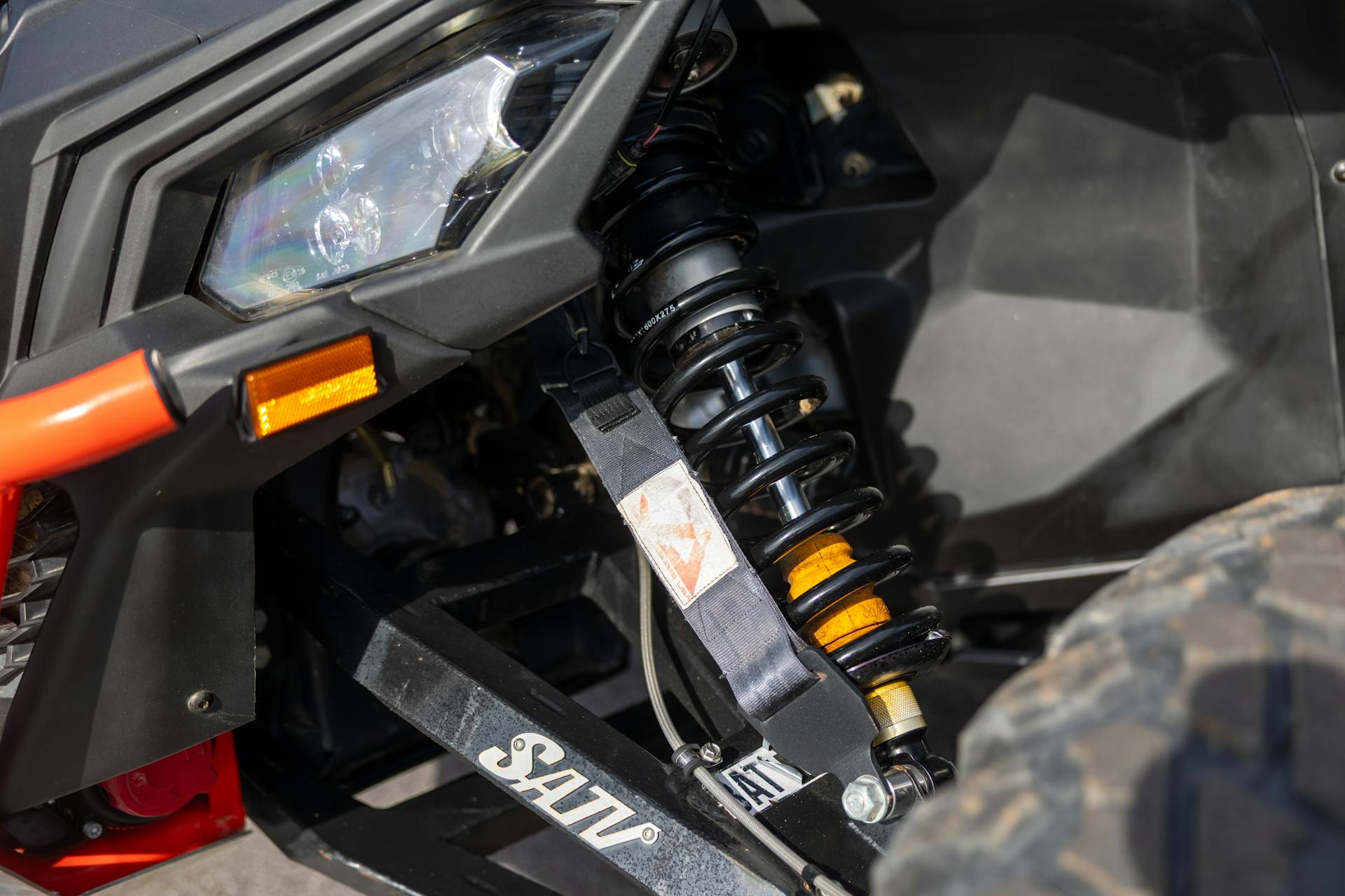 2023 Can-Am Maverick X3 DS Turbo RR driver front suspension 1