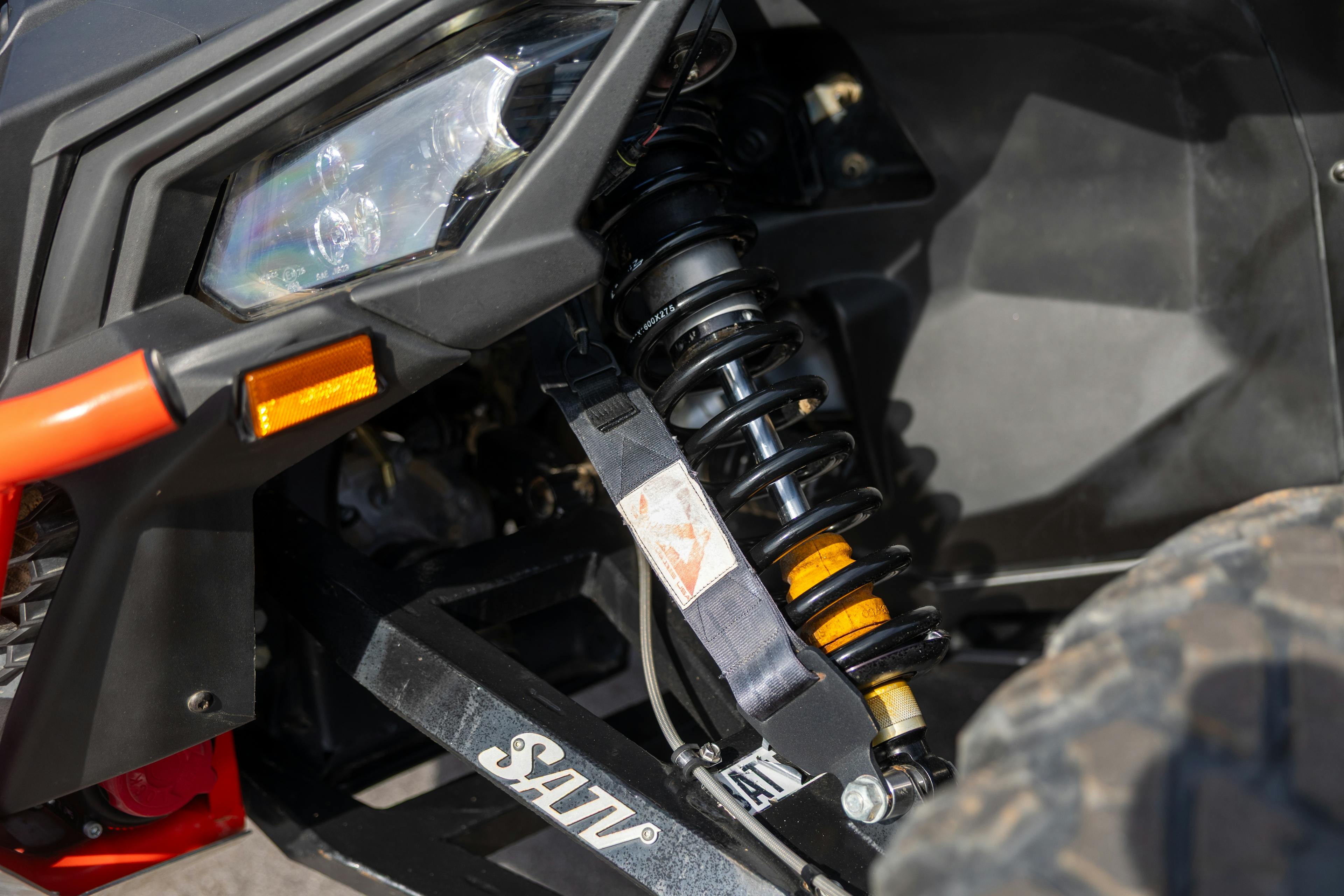 2023 Can-Am Maverick X3 DS Turbo RR driver front suspension 1