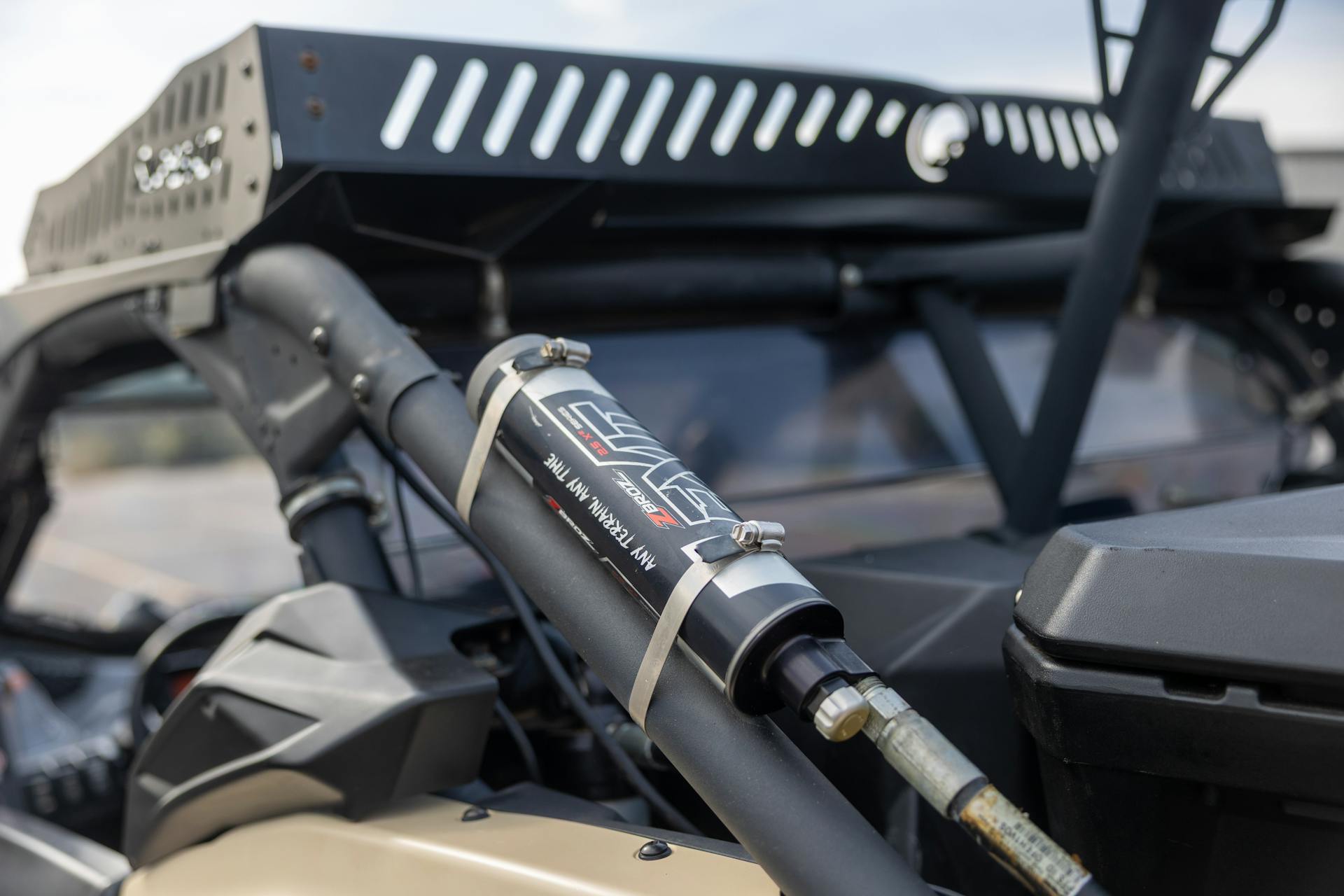 2023 Can-Am Maverick X3 DS Turbo RR driver rear shock reservoir