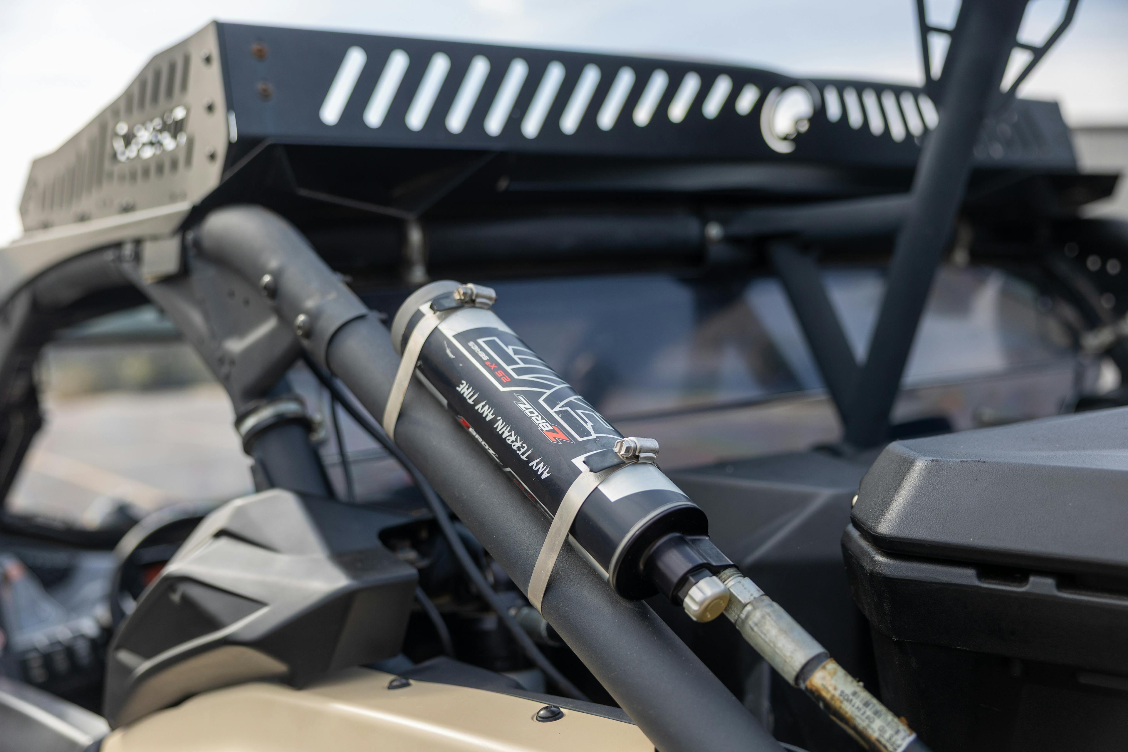 2023 Can-Am Maverick X3 DS Turbo RR driver rear shock reservoir