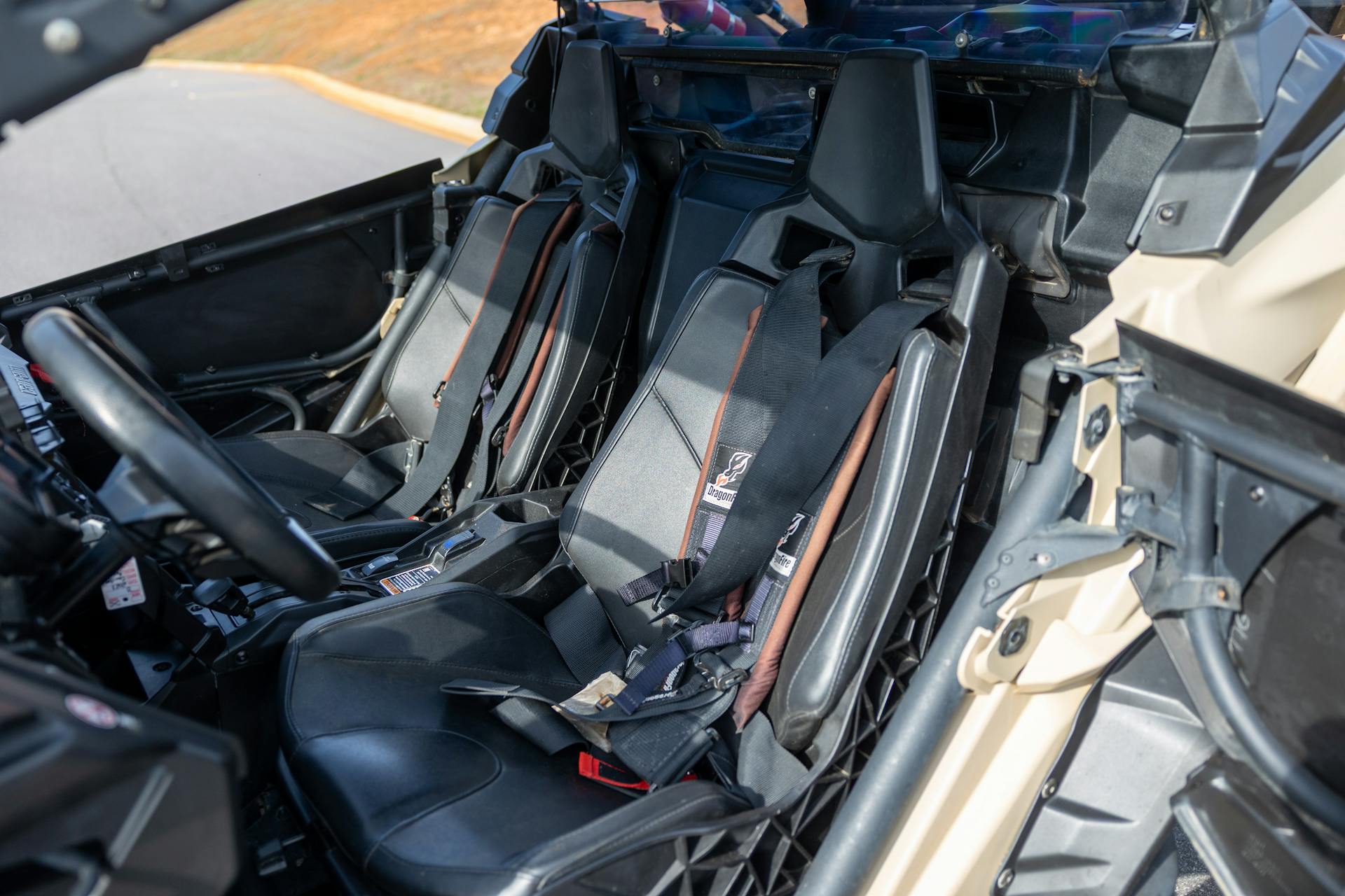 2023 Can-Am Maverick X3 DS Turbo RR seats from driver side