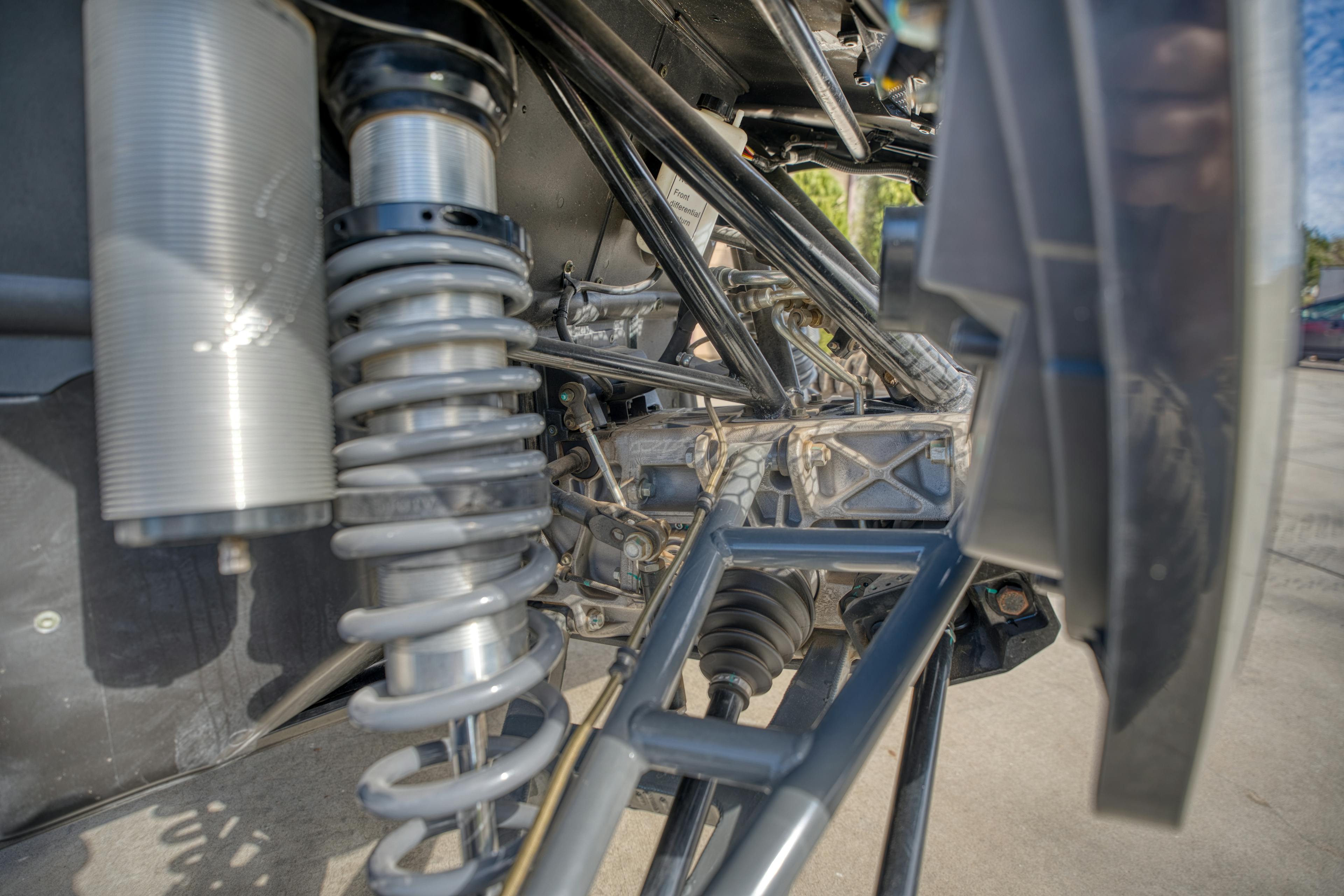 2023 Speed UTV El Jefe passenger front suspension side angle