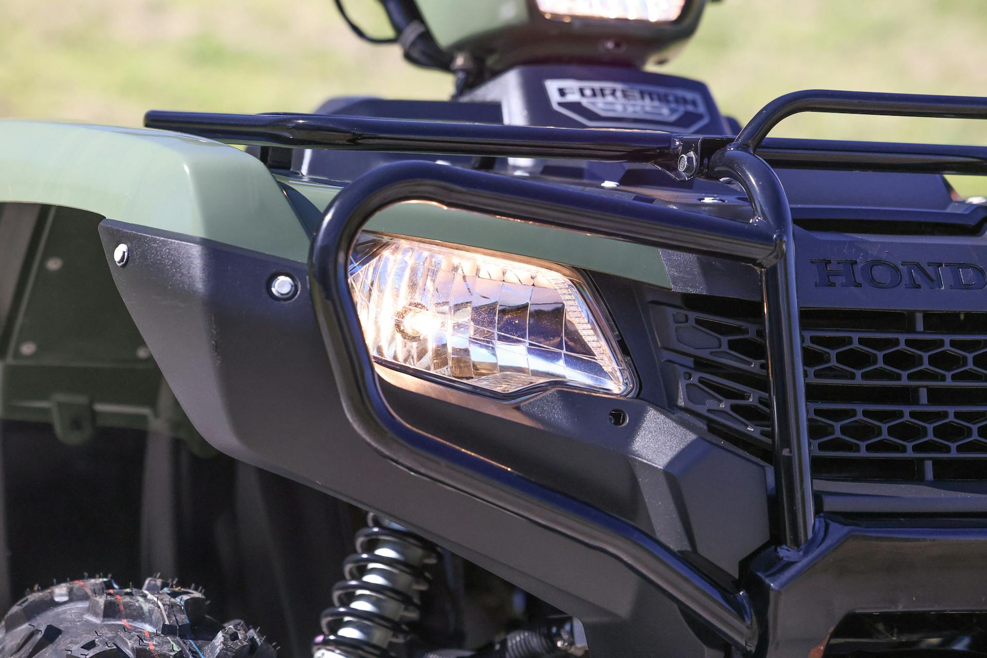 2017 Honda FourTrax Foreman 4x4 right headlight detail