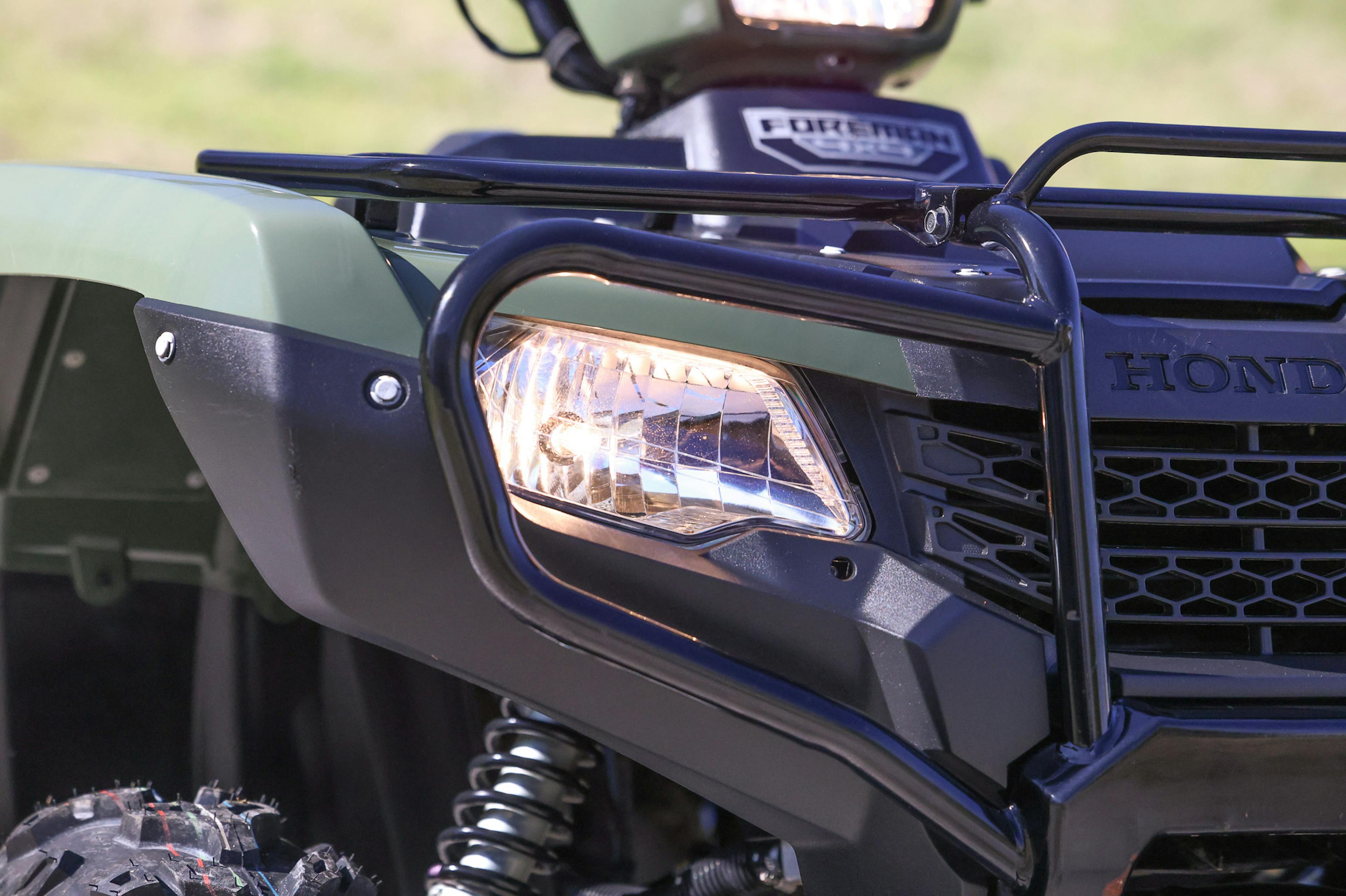 2017 Honda FourTrax Foreman 4x4 right headlight detail