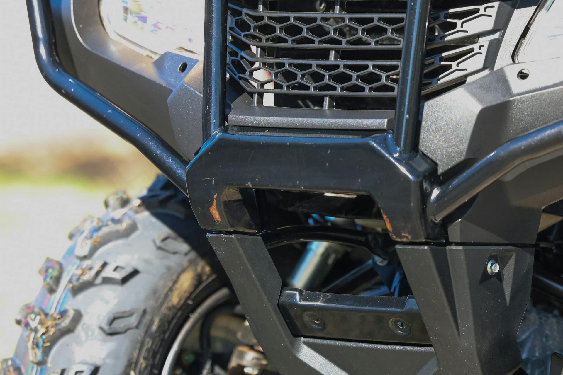 2017 Honda FourTrax Foreman 4x4 front bumper scratch