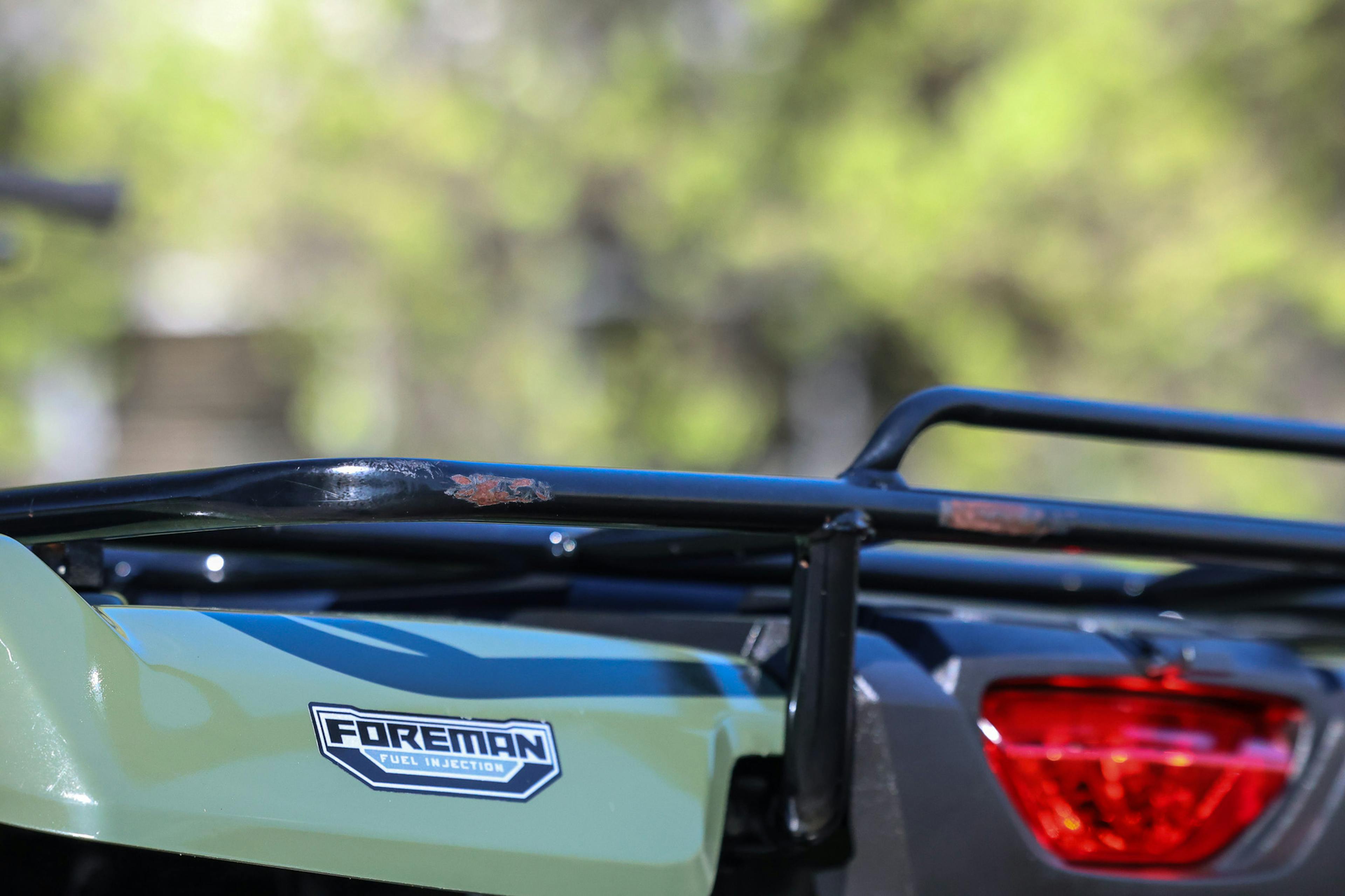 2017 Honda FourTrax Foreman 4x4 taillight/cargo rack scrape