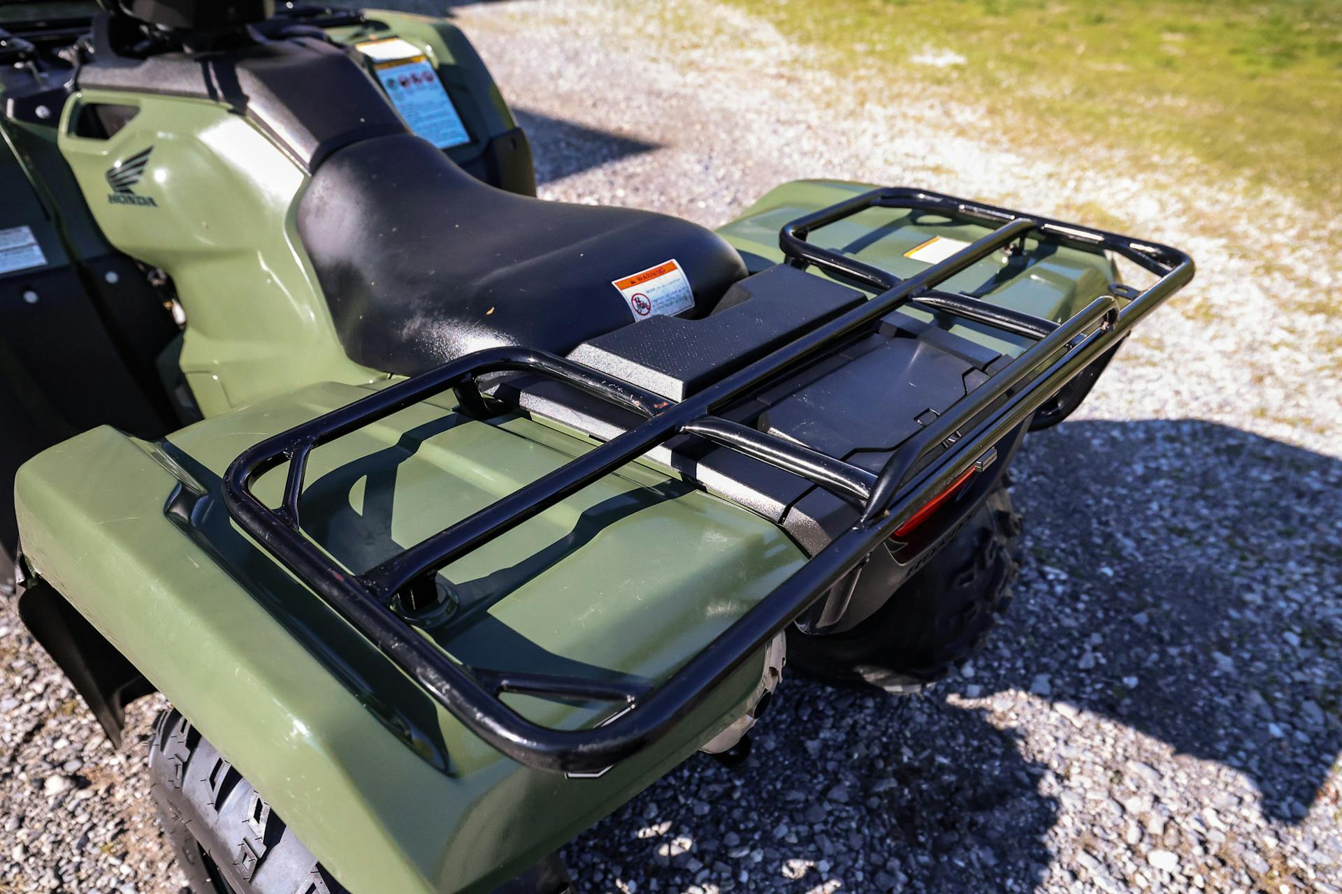 2017 Honda FourTrax Foreman 4x4 rear rack from above