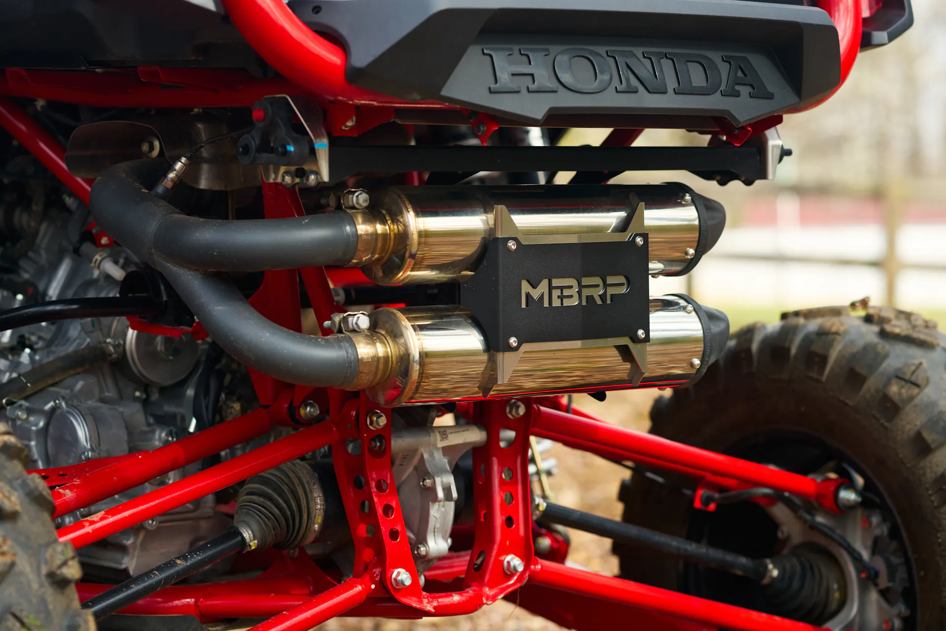 2024 Honda Talon 1000-R muffler close