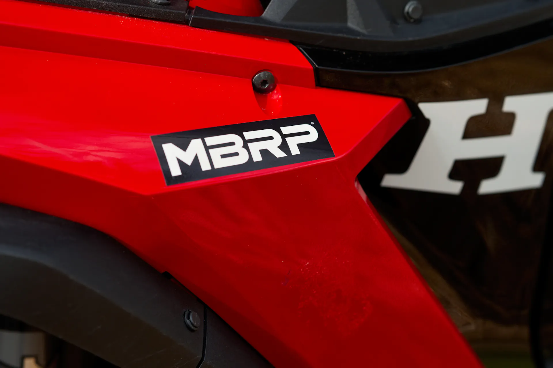 2024 Honda Talon 1000-R windshield mbrp decal