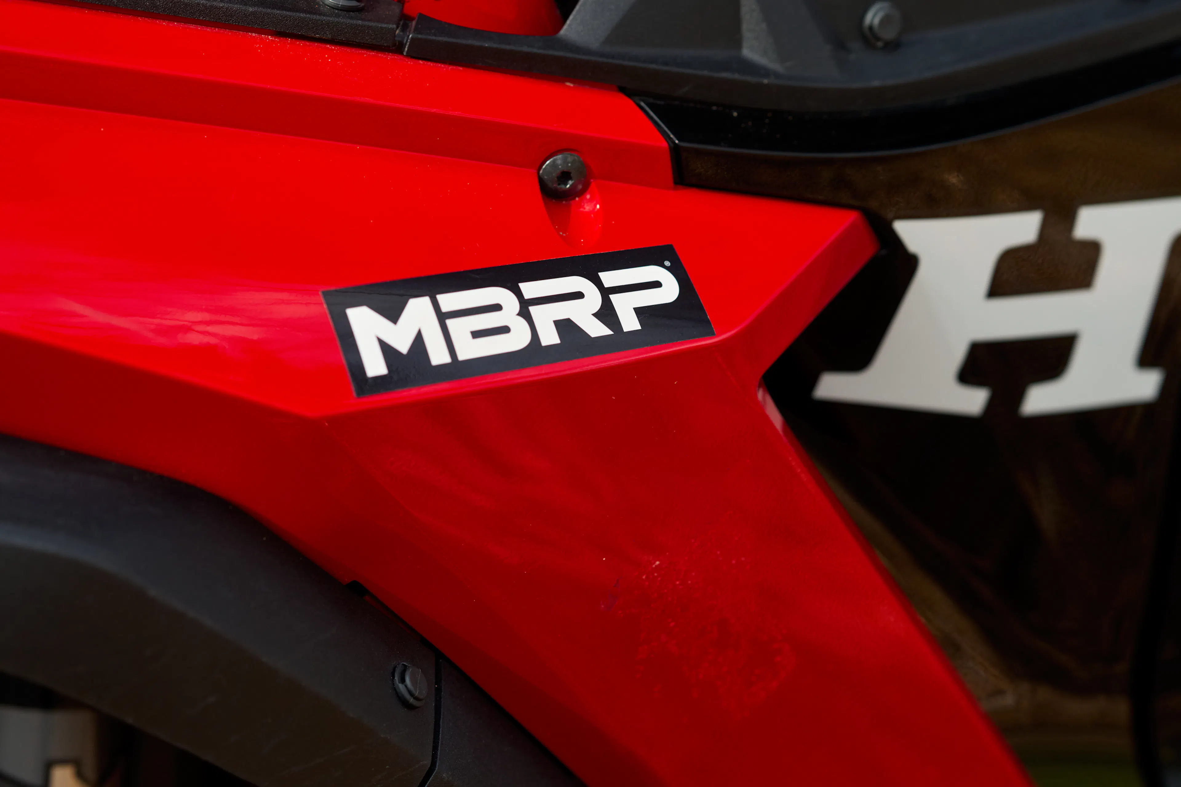 2024 Honda Talon 1000-R windshield mbrp decal