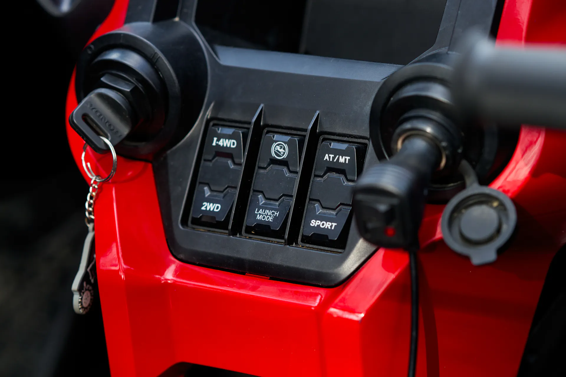 2024 Honda Talon 1000-R windshield center stack switches
