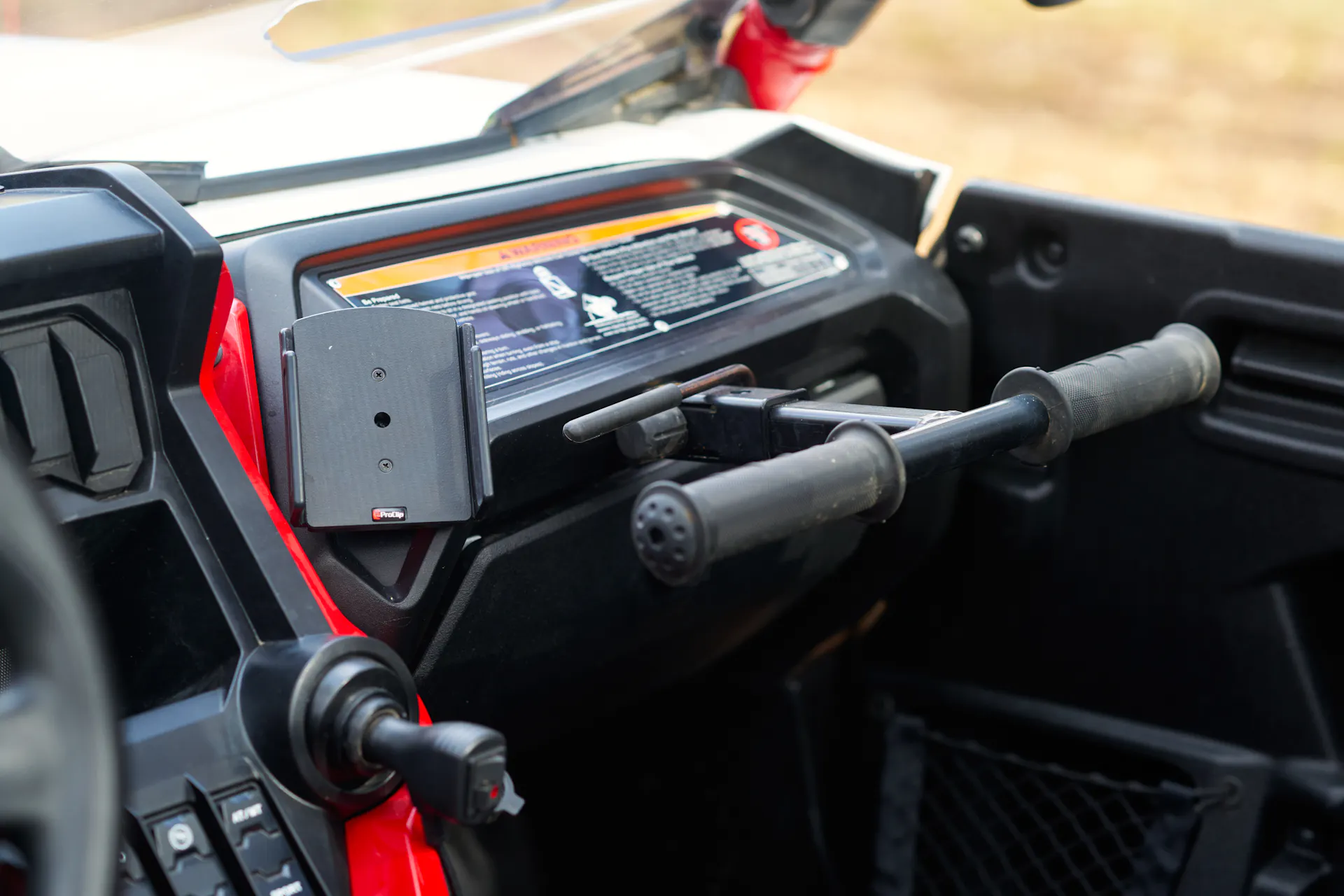 2024 Honda Talon 1000-R windshield grab handle from driver side