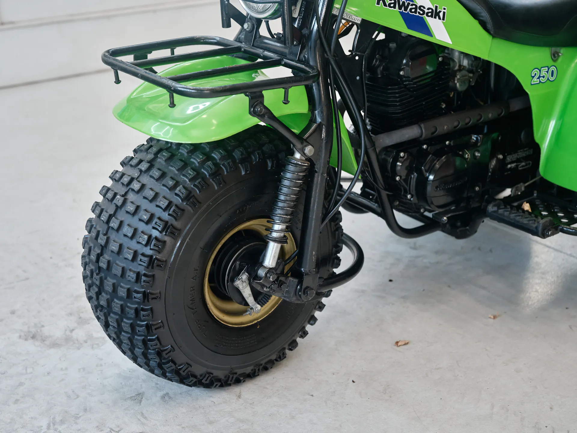 1985 Kawasaki KLT 250 front tire 3/4