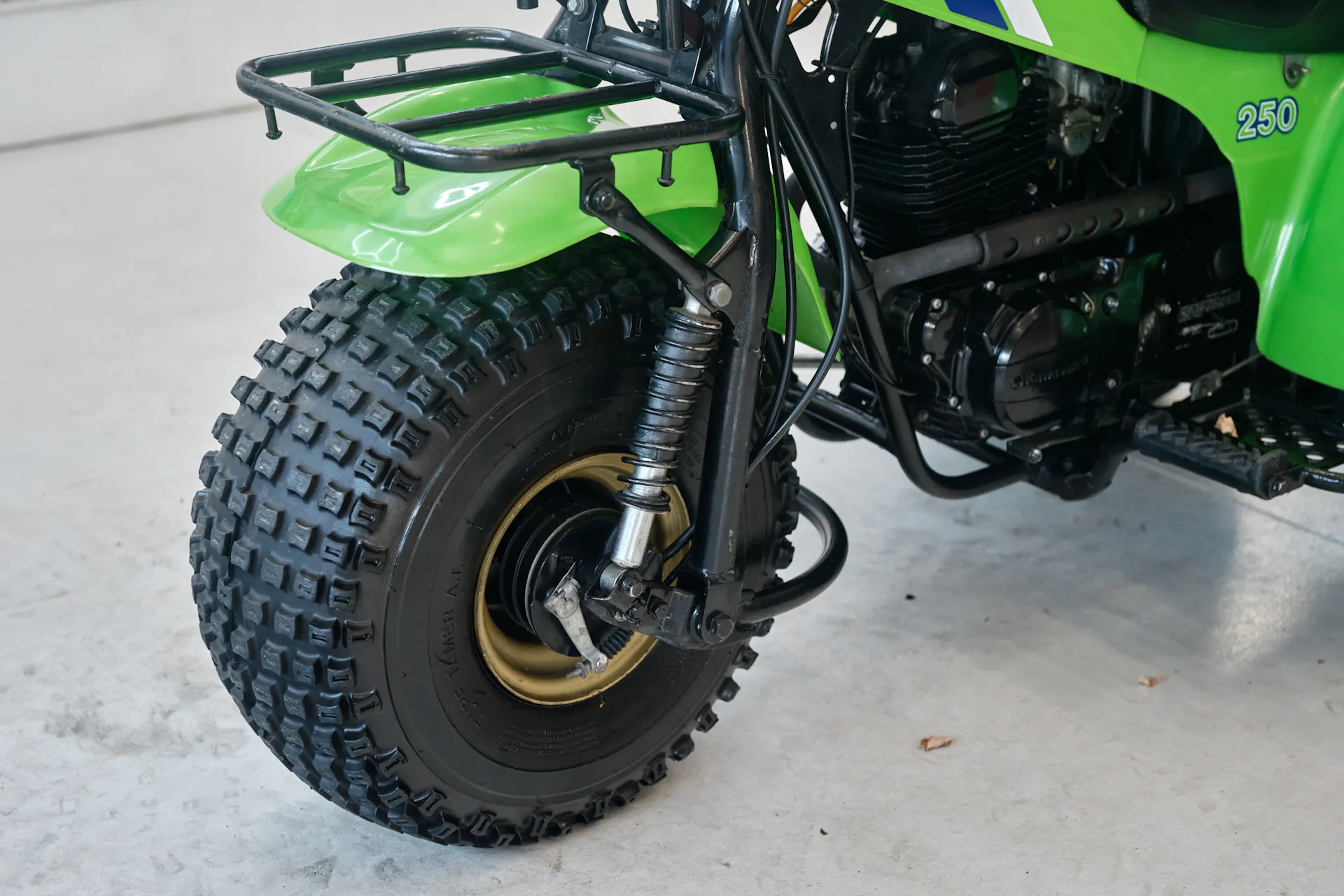 1985 Kawasaki KLT 250 front tire 3/4