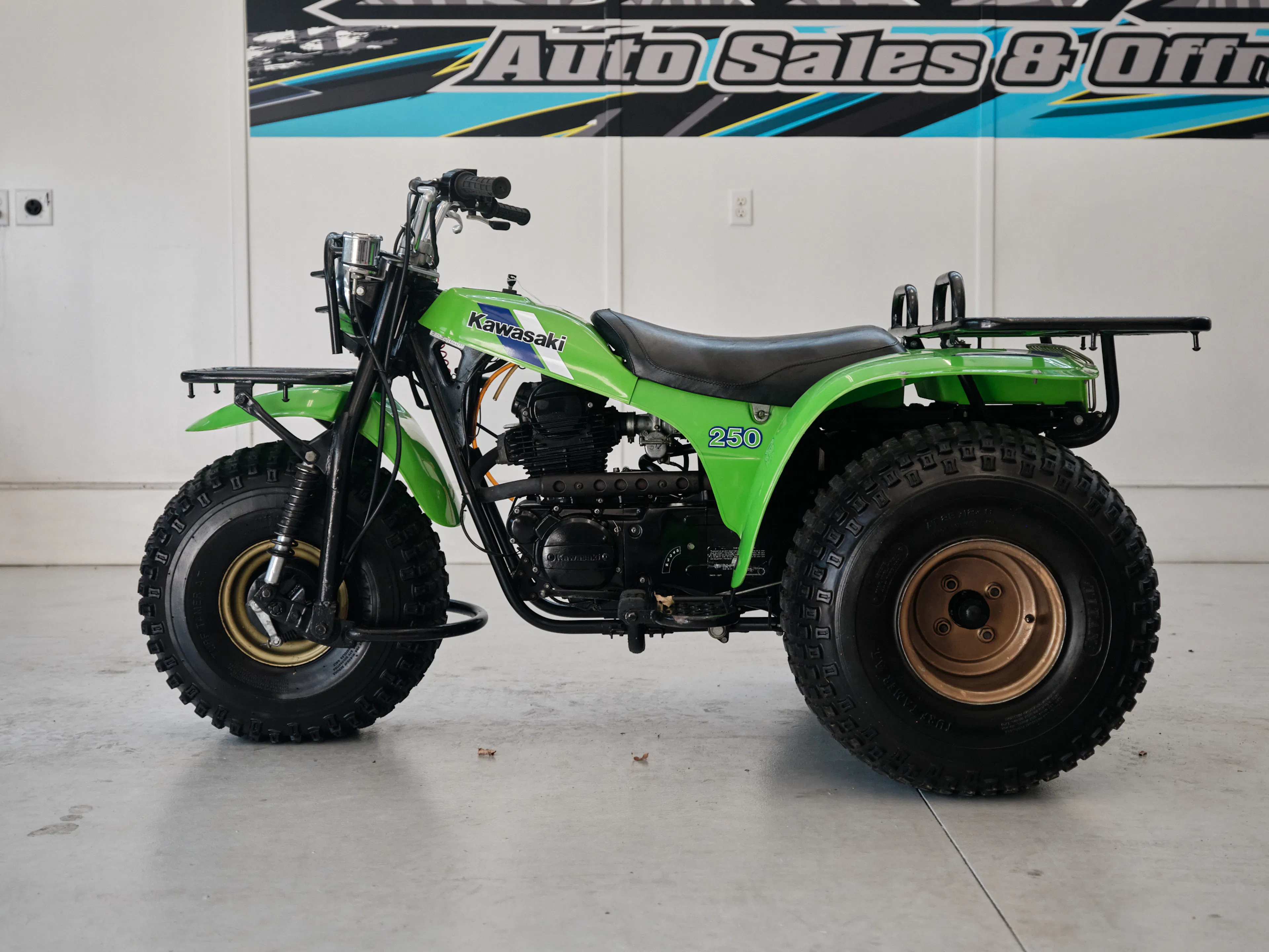 1985 Kawasaki KLT 250 left side