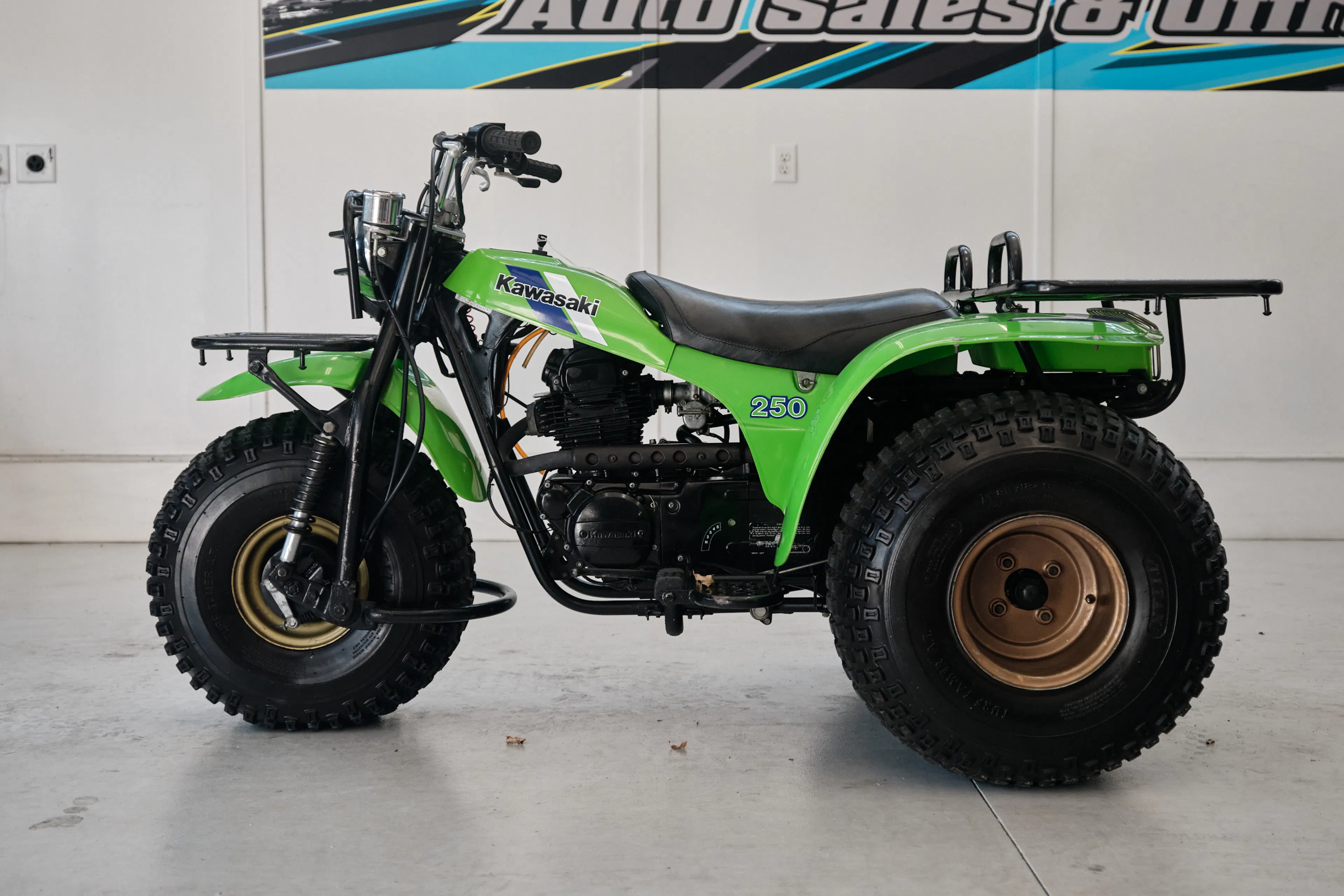 1985 Kawasaki KLT 250 left side