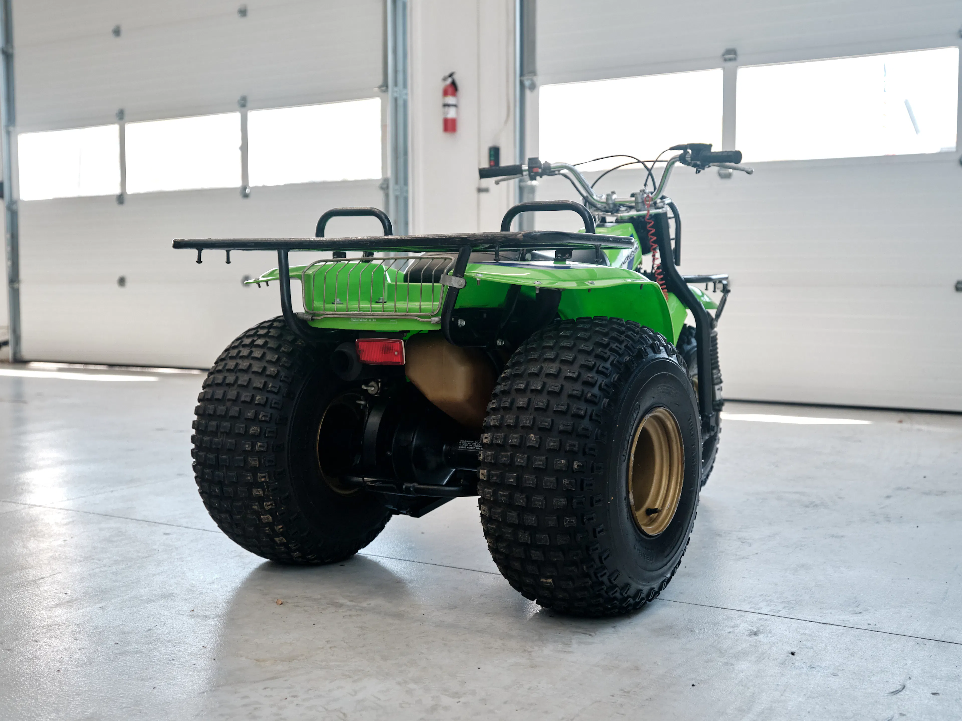 1985 Kawasaki KLT 250 right rear 3/4 close