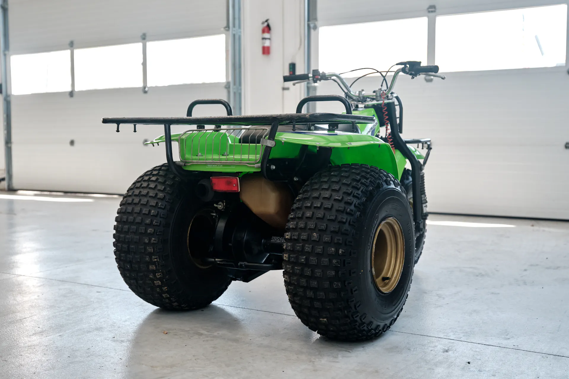 1985 Kawasaki KLT 250 right rear 3/4 close