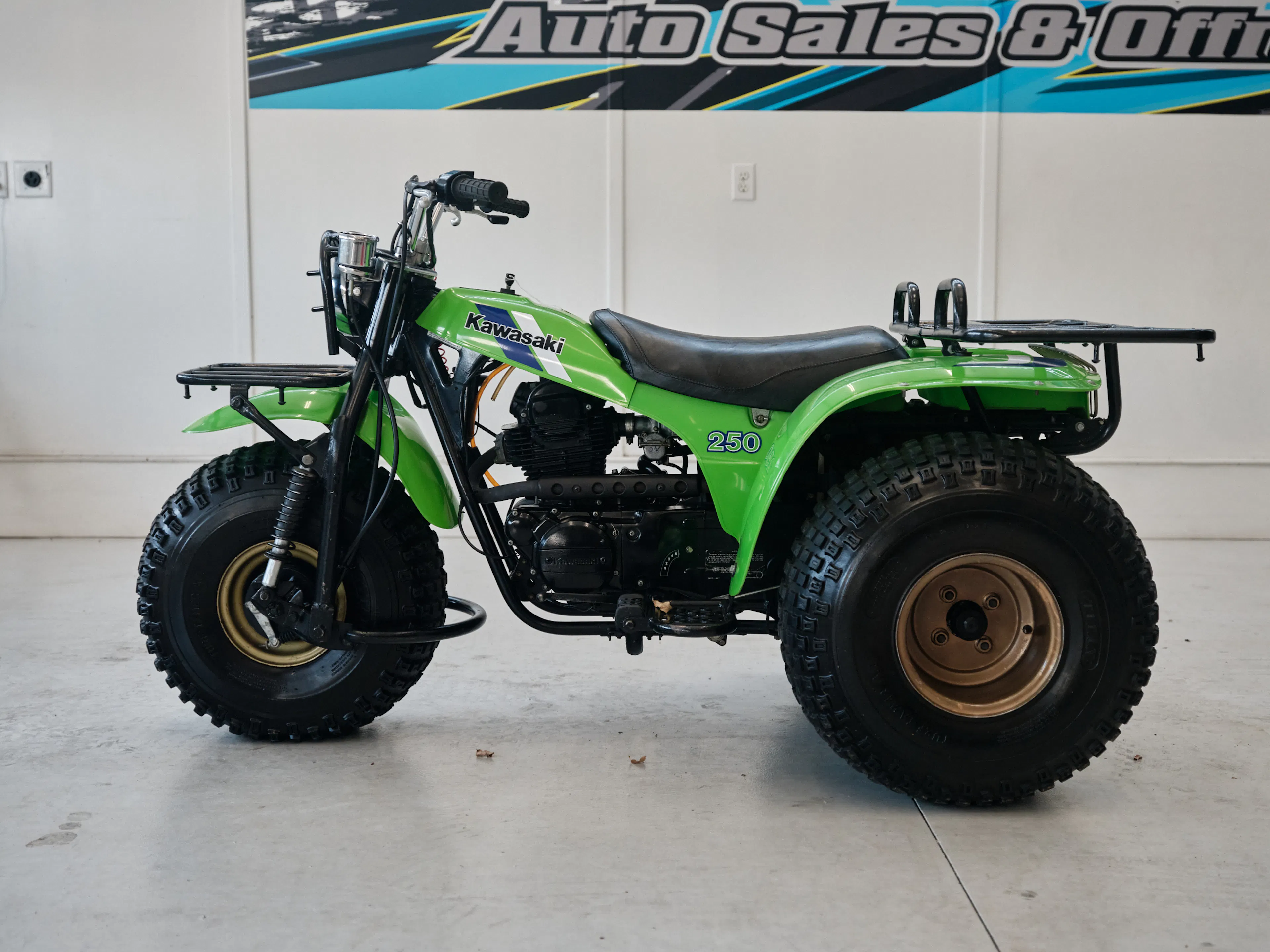 1985 Kawasaki KLT 250 left side 2