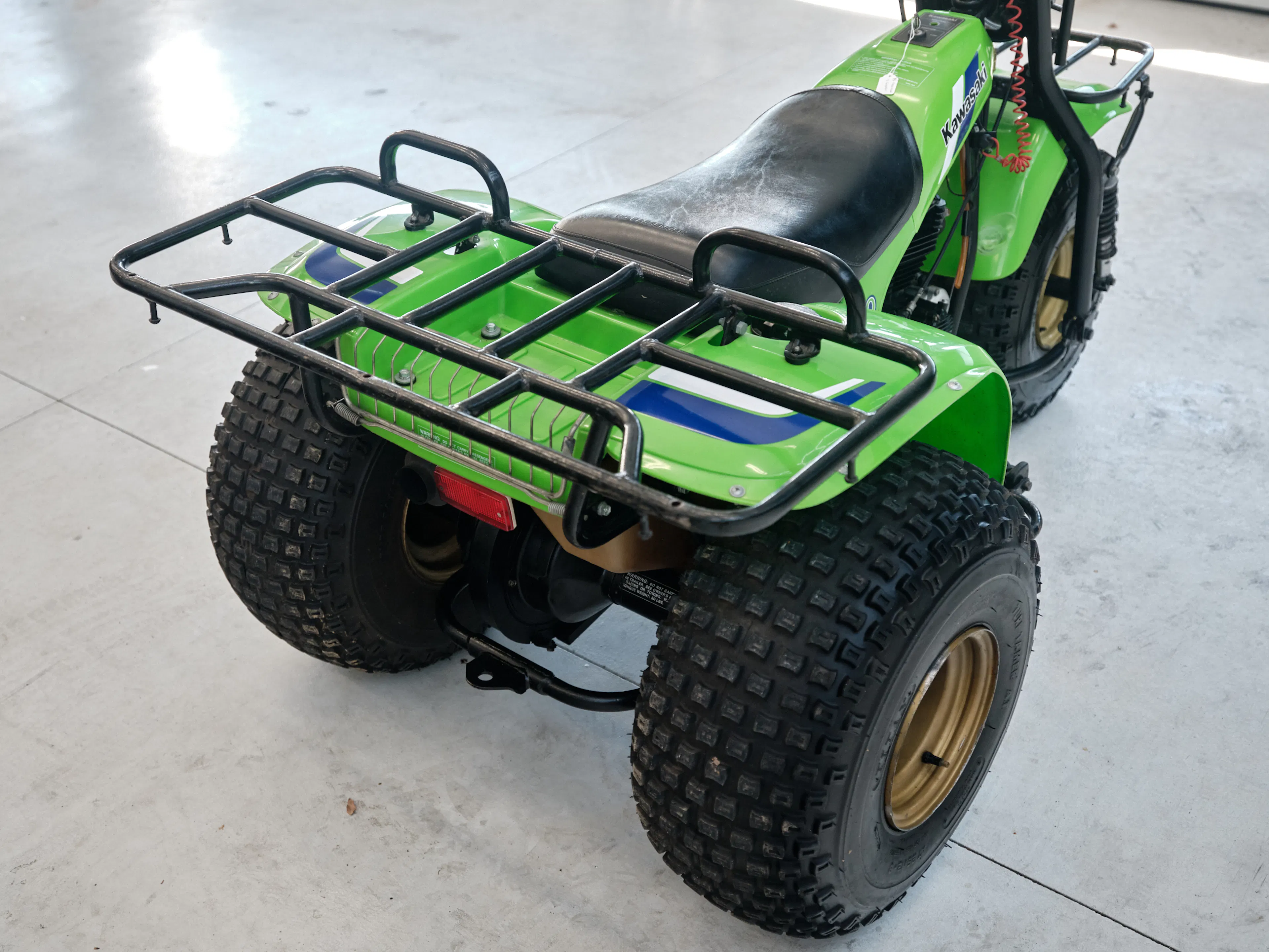 1985 Kawasaki KLT 250 rear rack wide