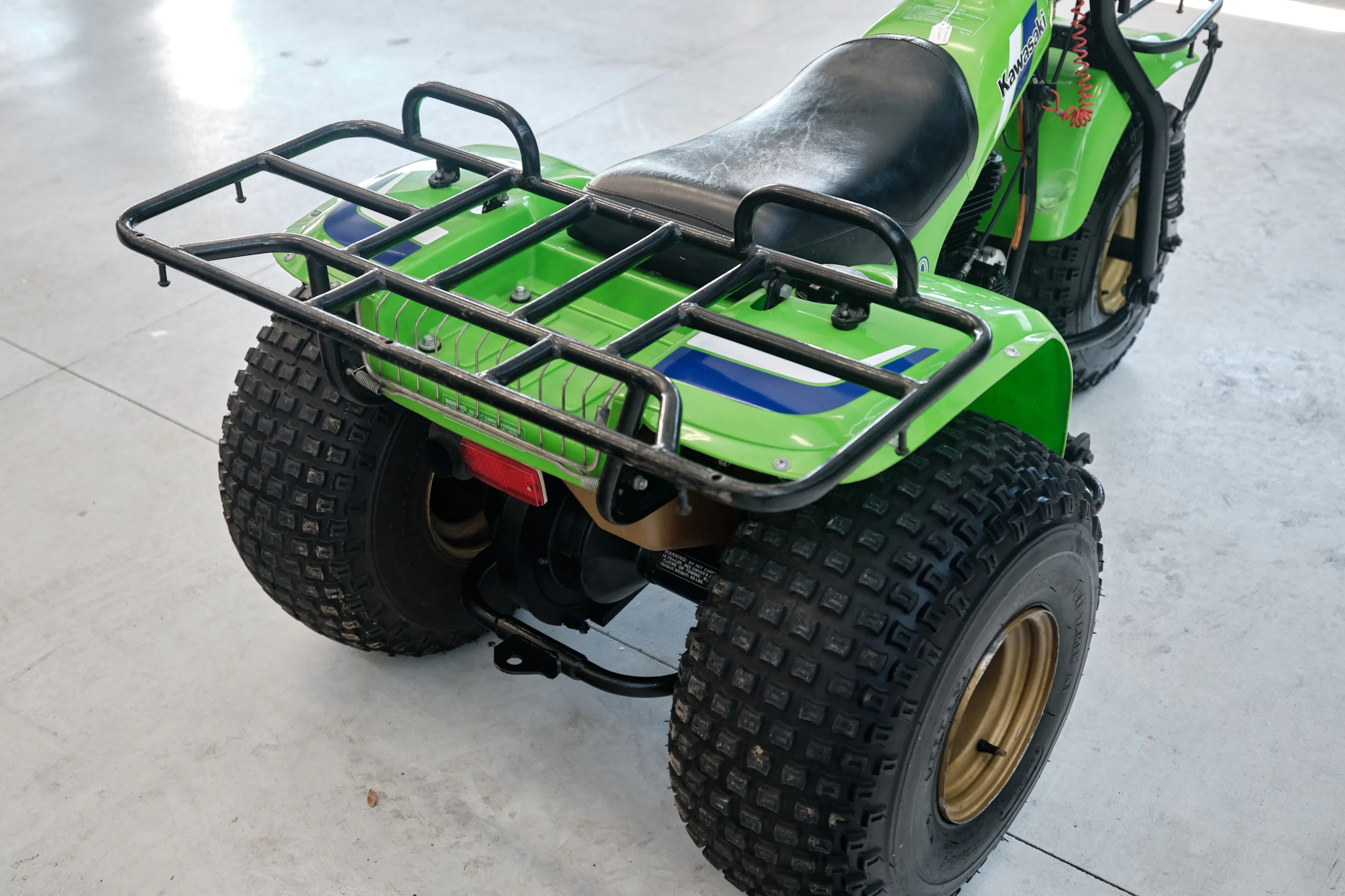 1985 Kawasaki KLT 250 rear rack wide