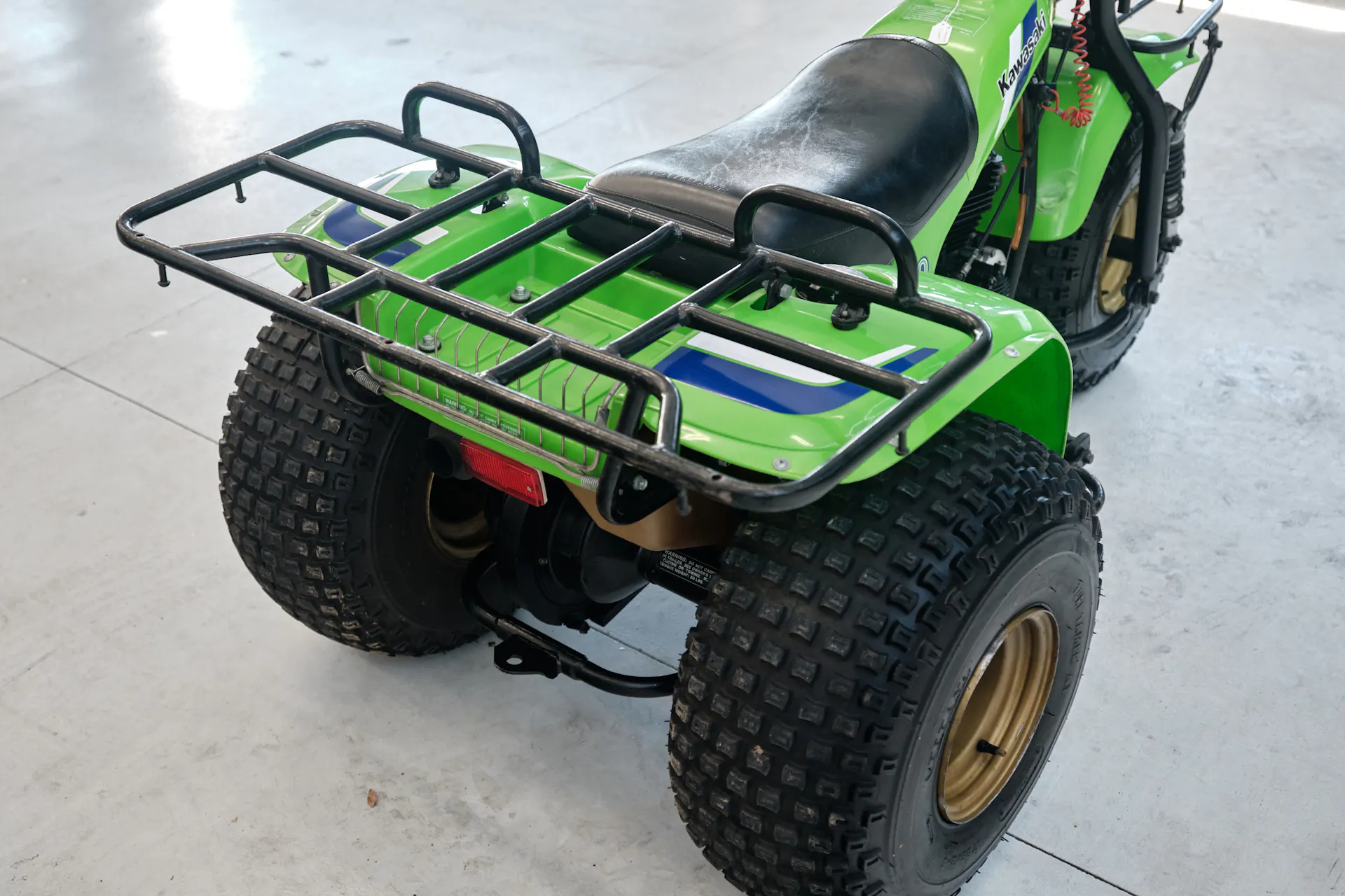 1985 Kawasaki KLT 250 rear rack wide