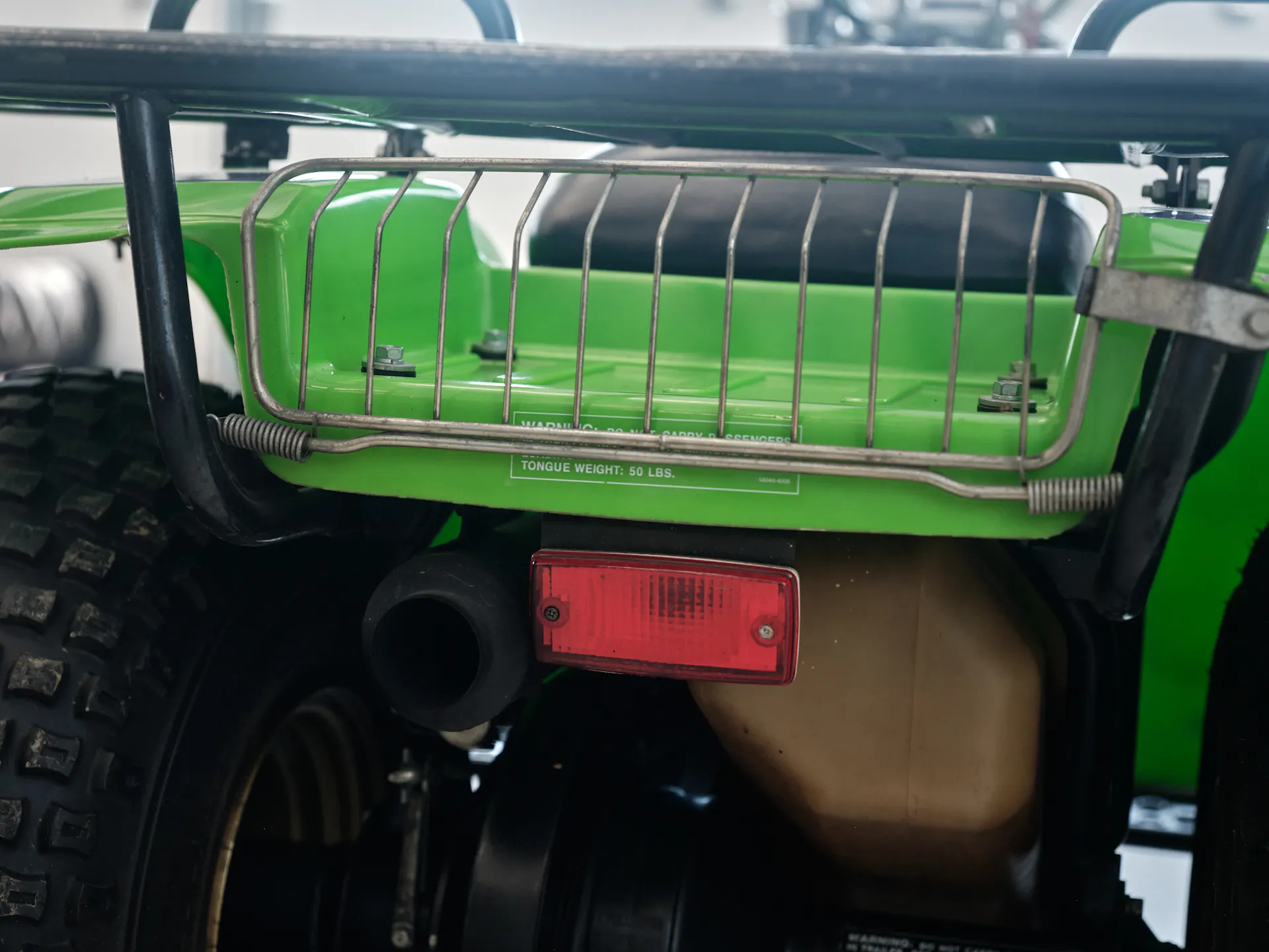 1985 Kawasaki KLT 250 rear wire rack