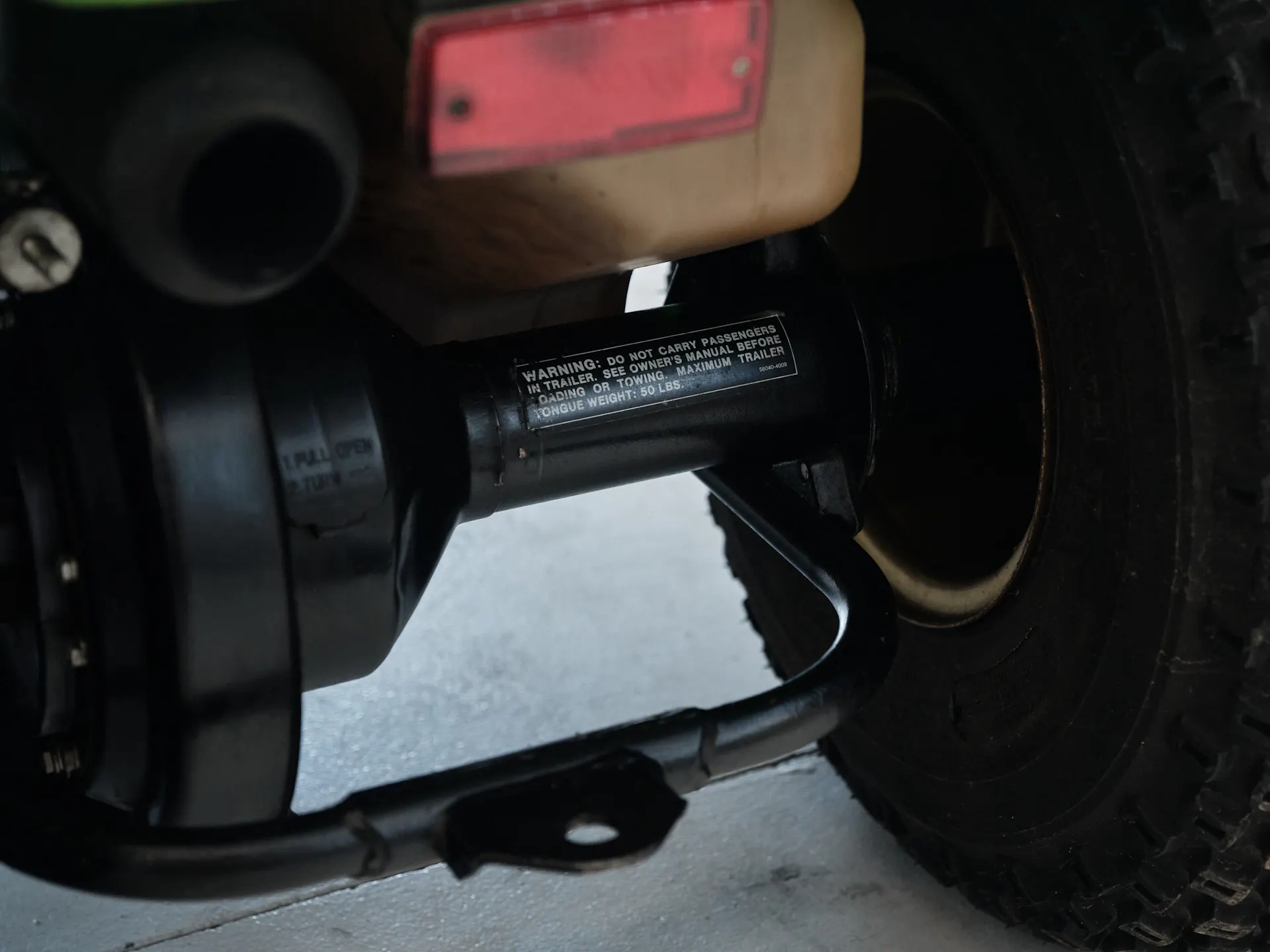 1985 Kawasaki KLT 250 axle tube