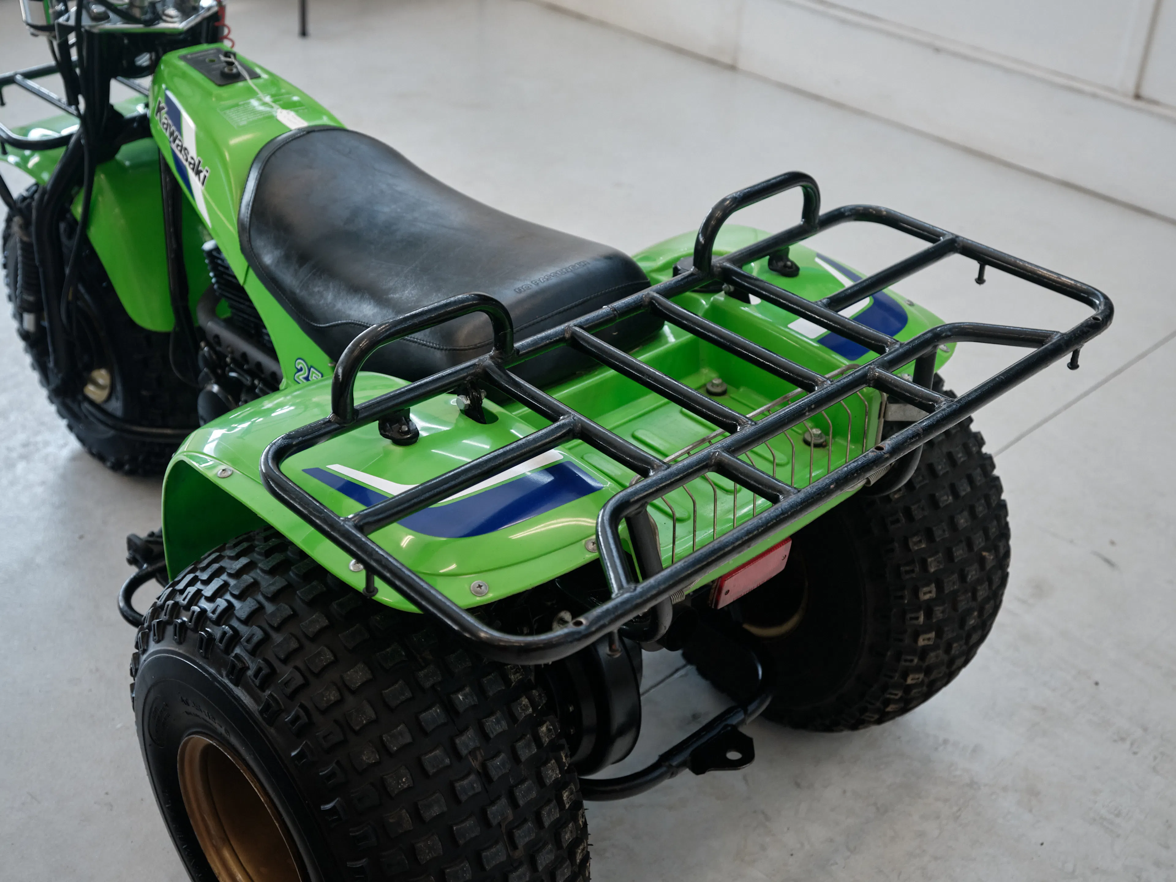 1985 Kawasaki KLT 250 rear rack left side