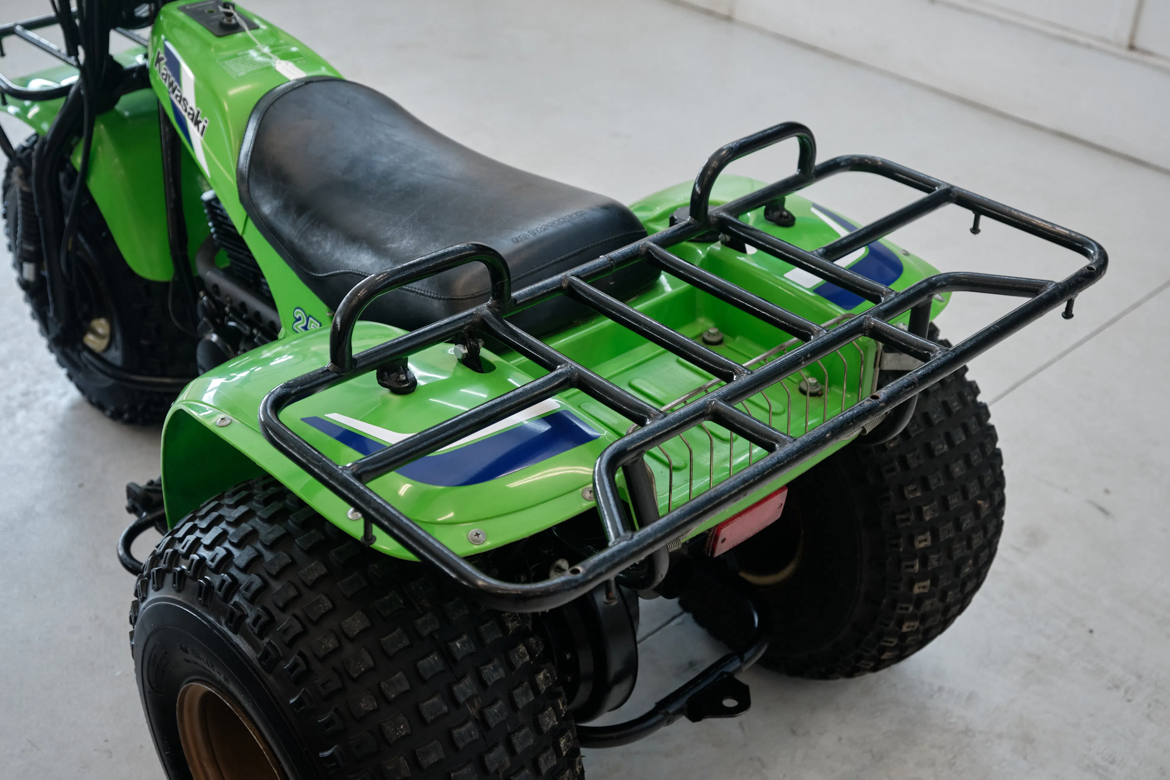 1985 Kawasaki KLT 250 rear rack left side