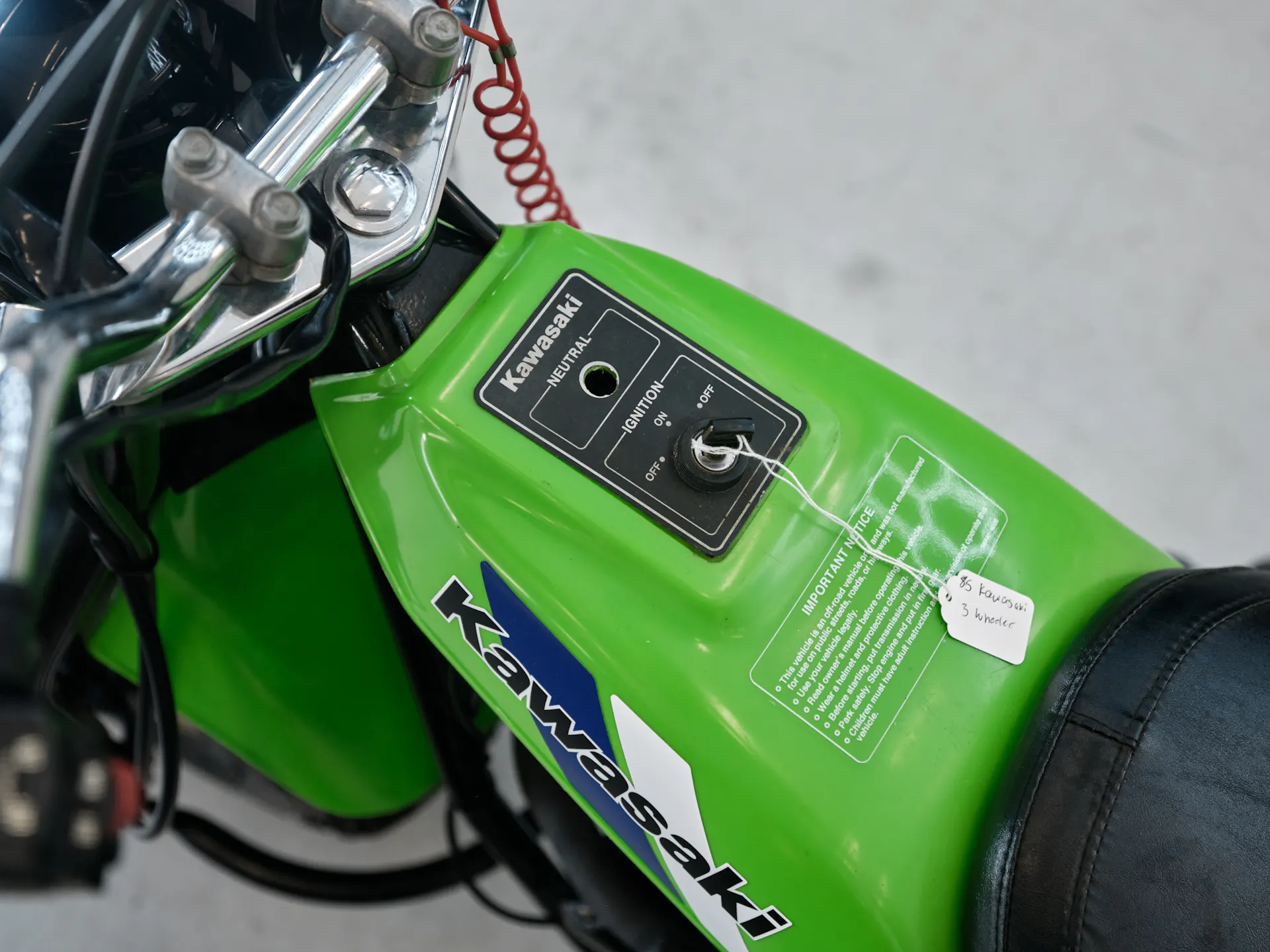 1985 Kawasaki KLT 250 ignition switch