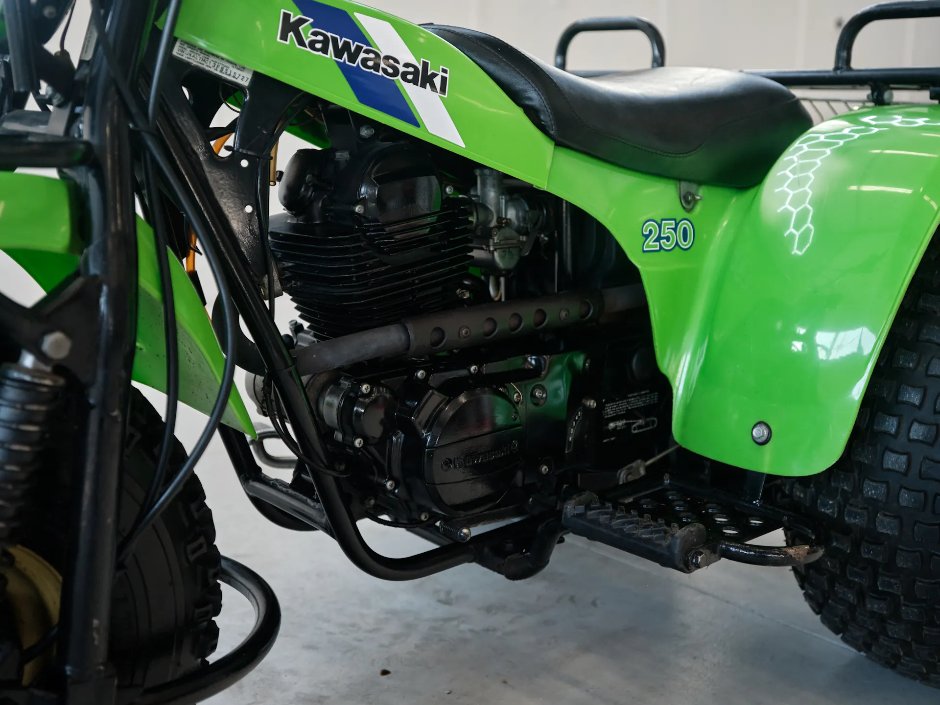 1985 Kawasaki KLT 250 engine