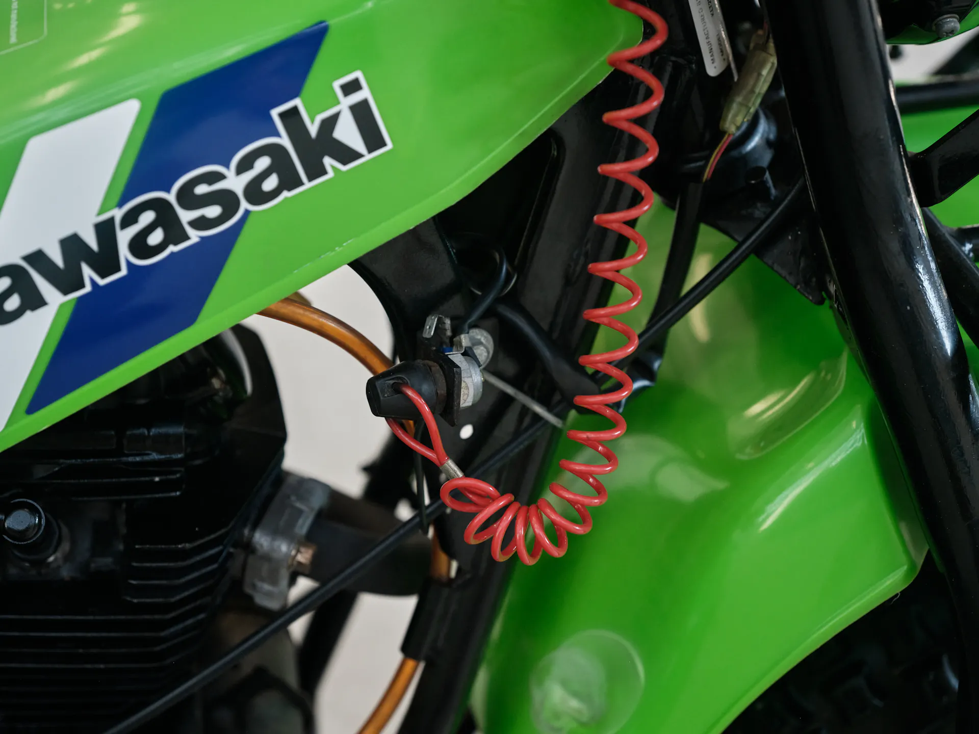 1985 Kawasaki KLT 250 ignition tether