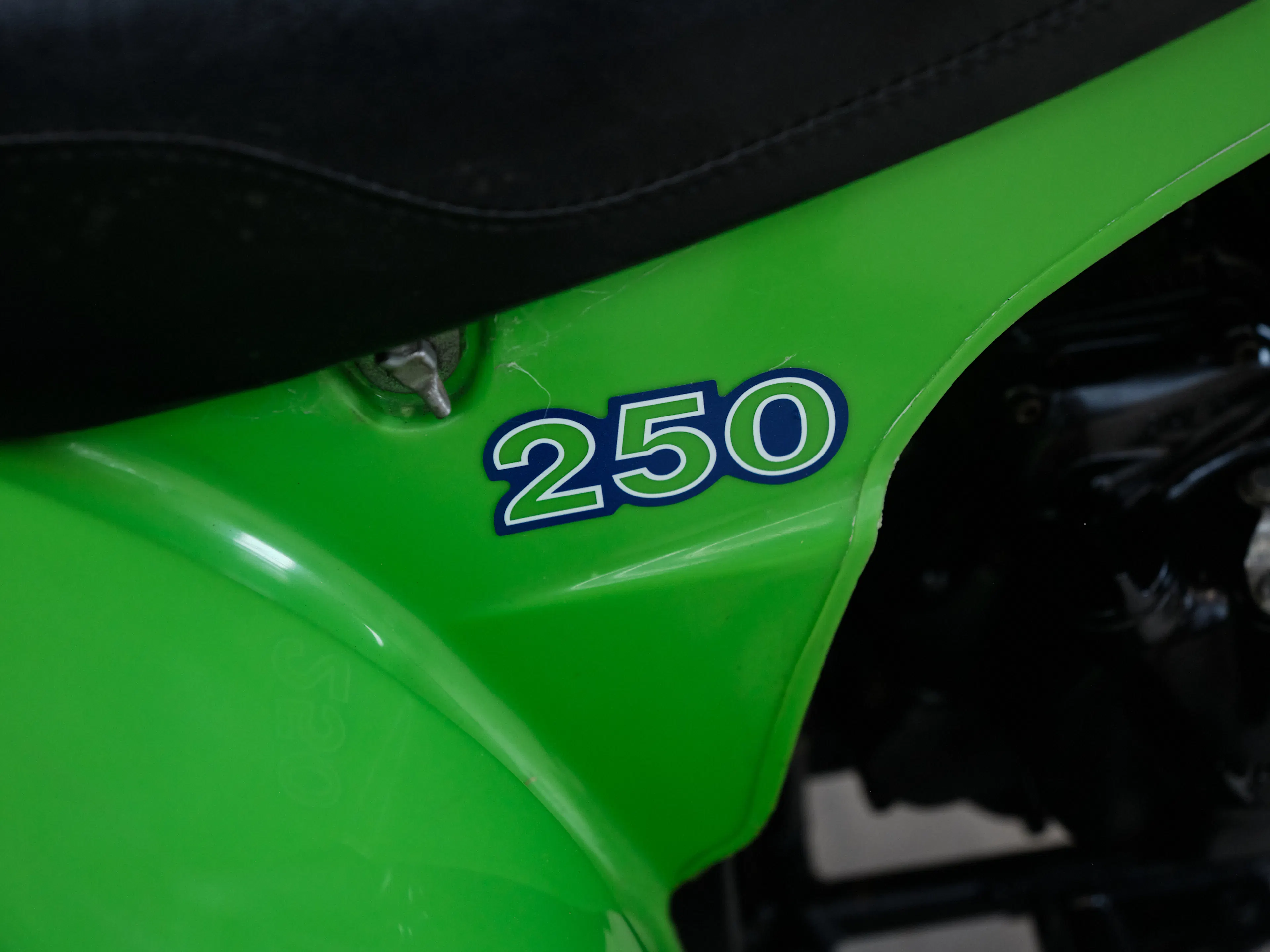 1985 Kawasaki KLT 250 right 250 decal