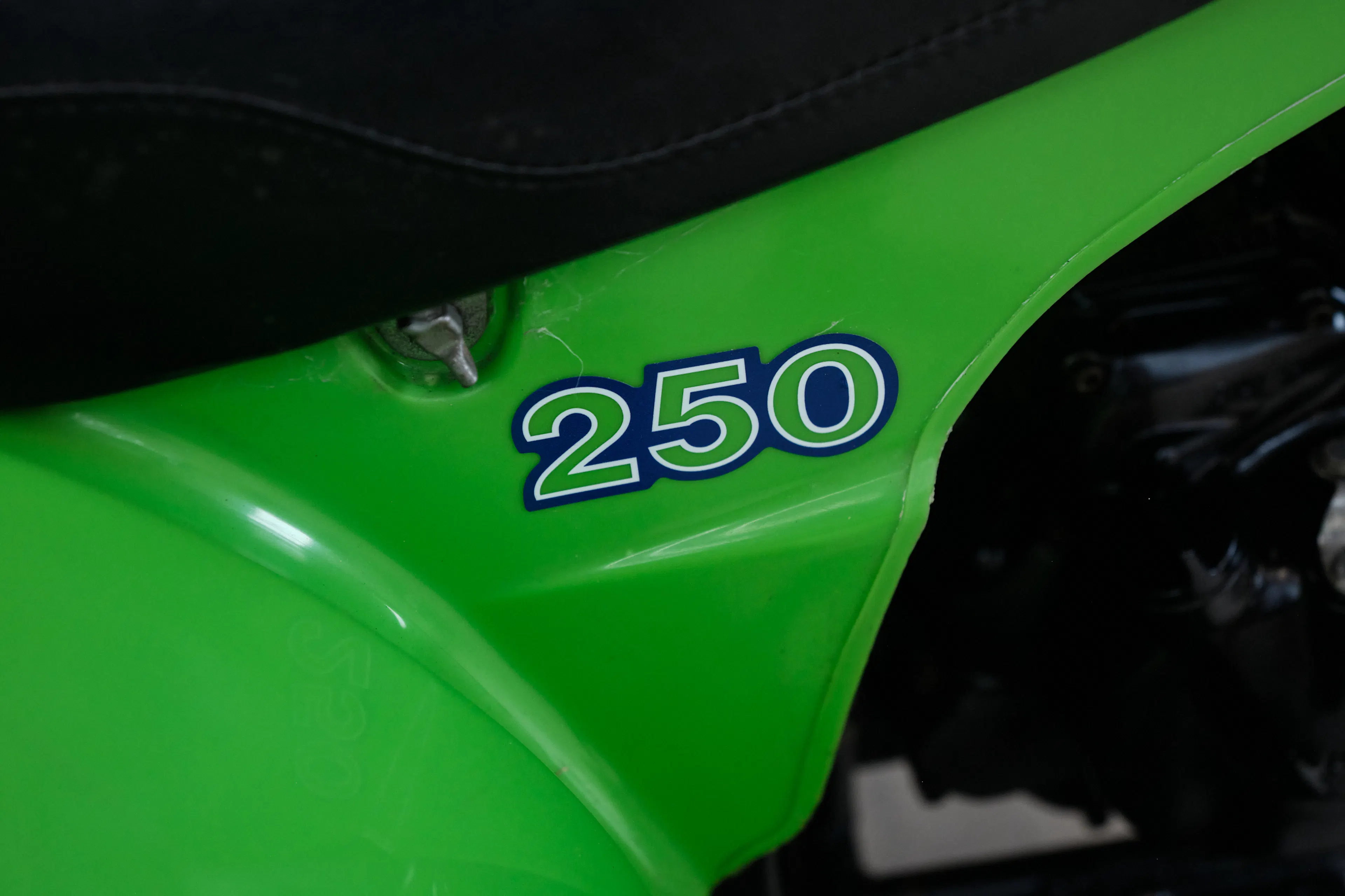 1985 Kawasaki KLT 250 right 250 decal