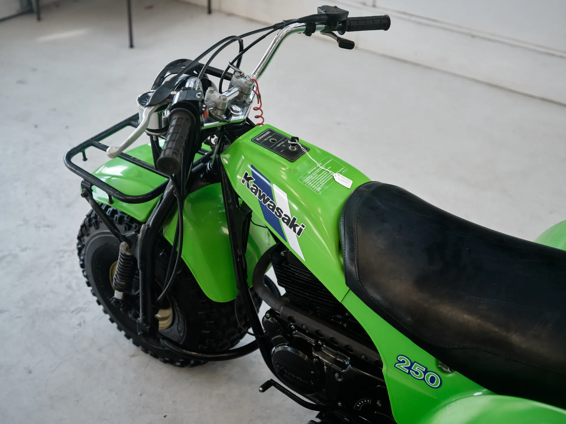 1985 Kawasaki KLT 250 left side cockpit