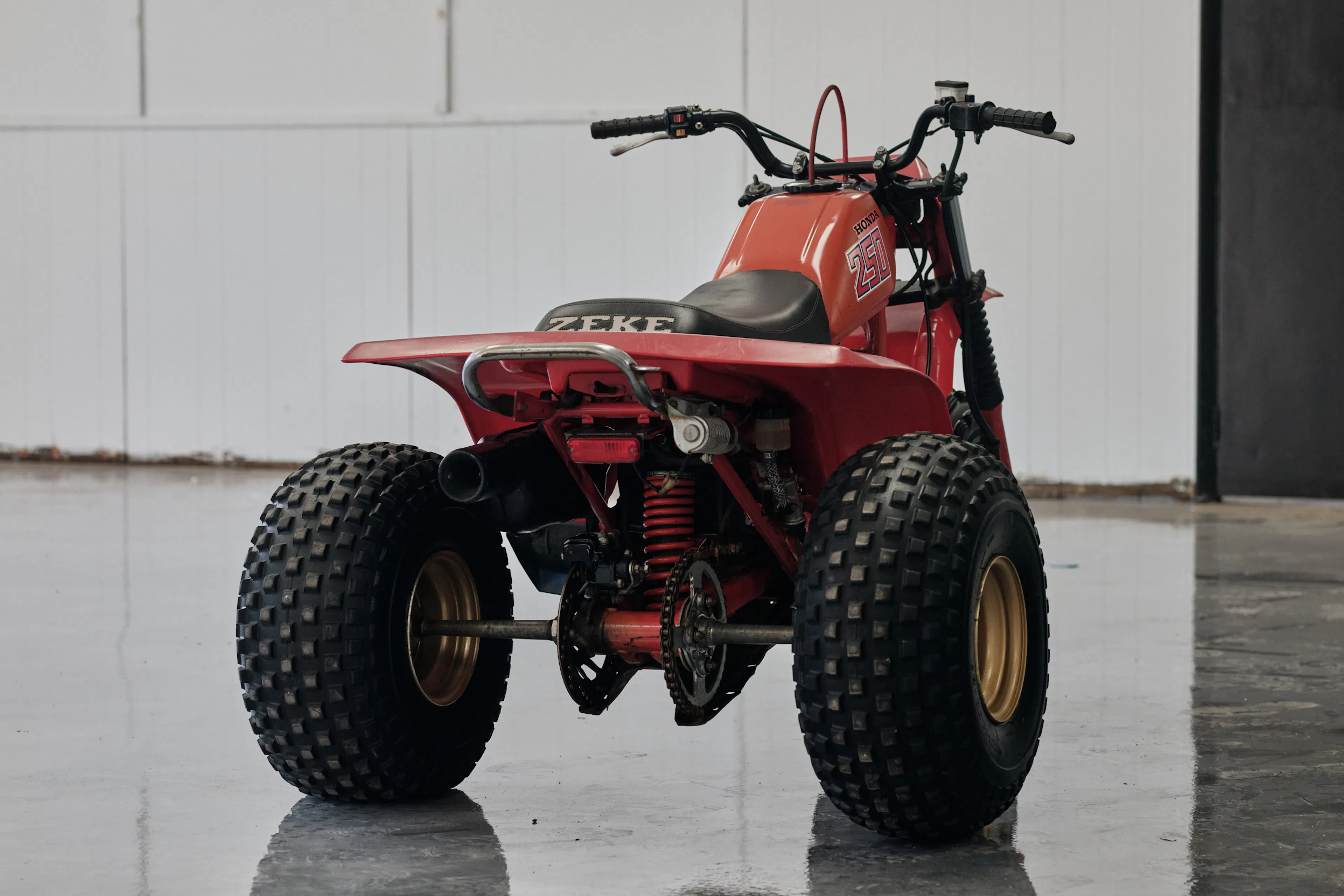 1982 Honda ATC 250R left rear 3/4
