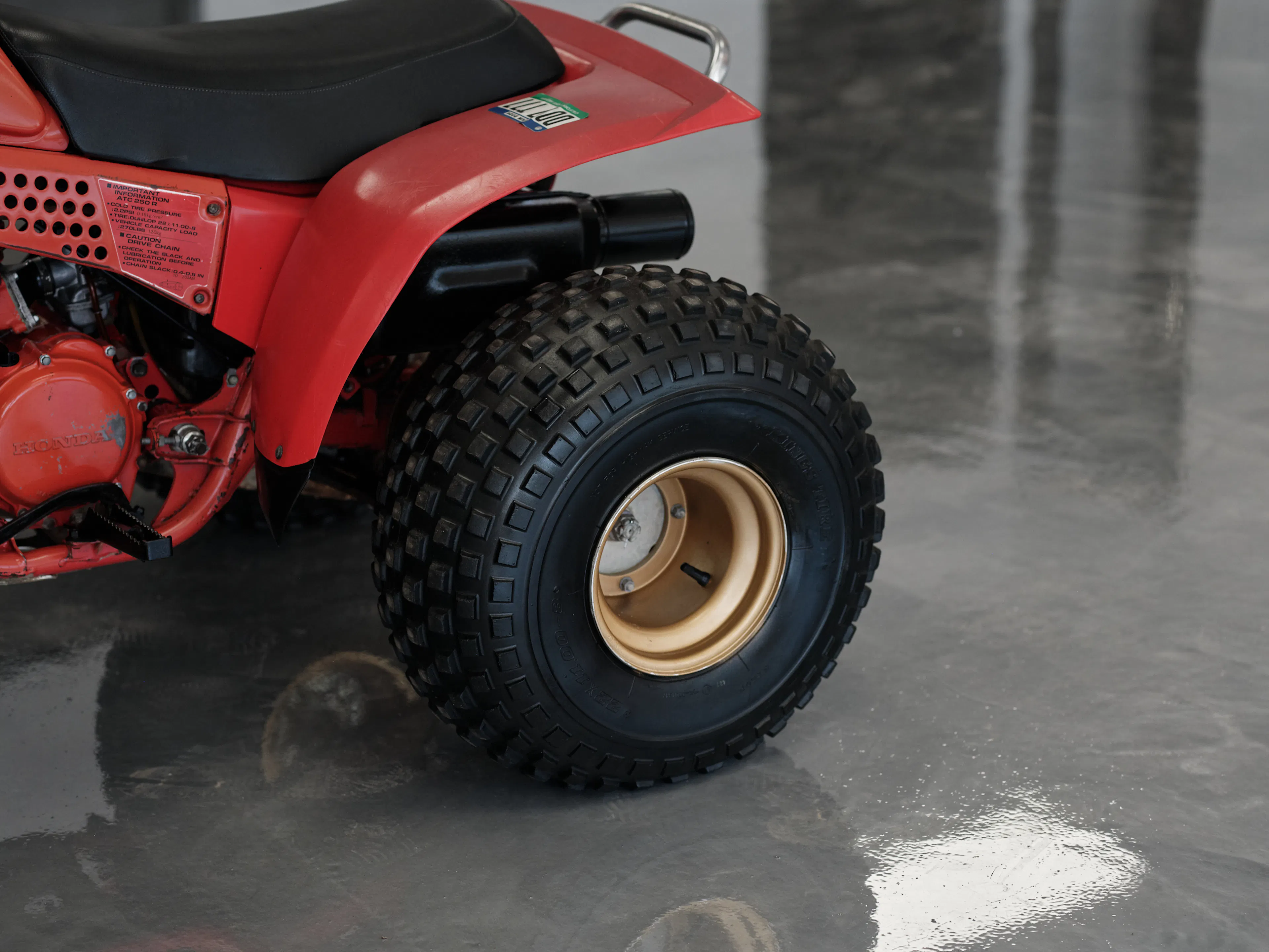 1982 Honda ATC 250R rear tire right