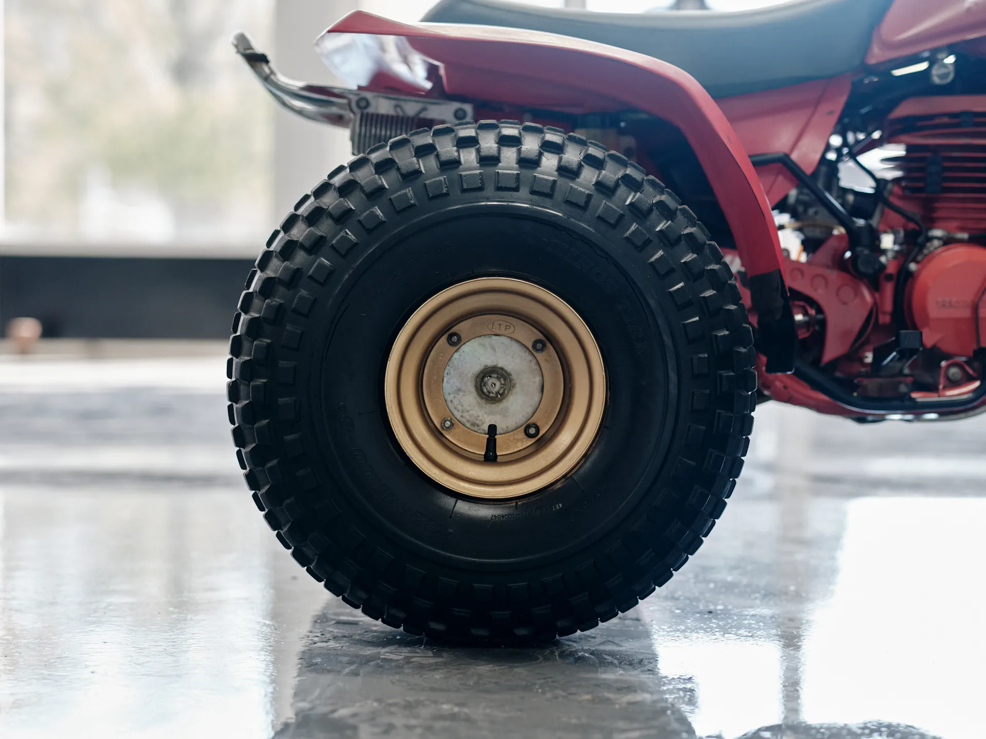 1982 Honda ATC 250R left side rear tire