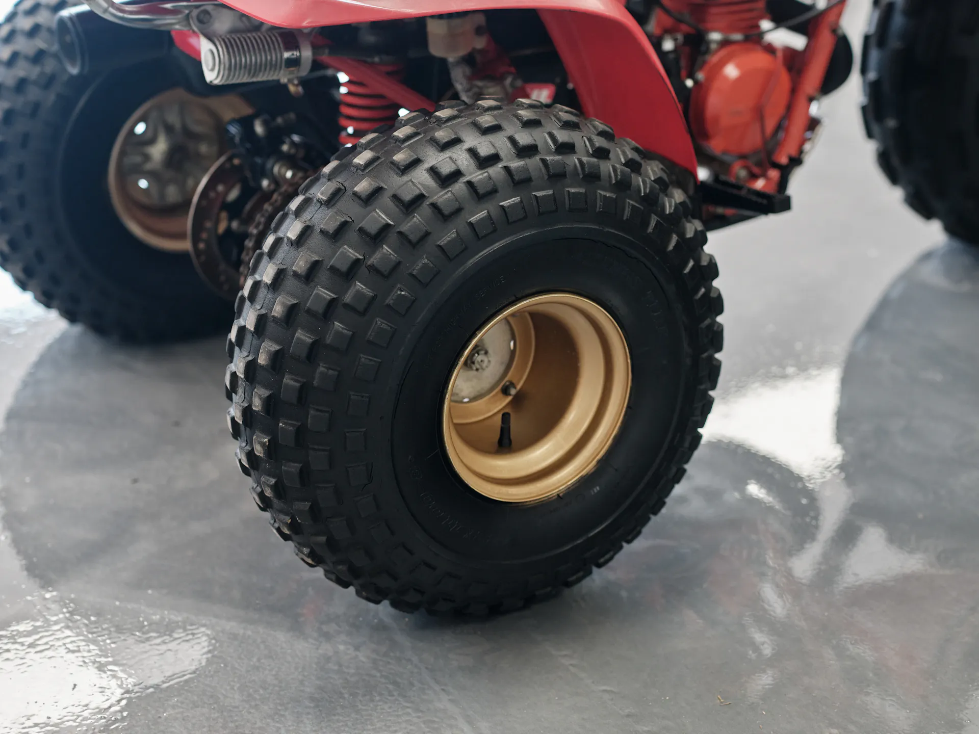 1982 Honda ATC 250R left rear tire high