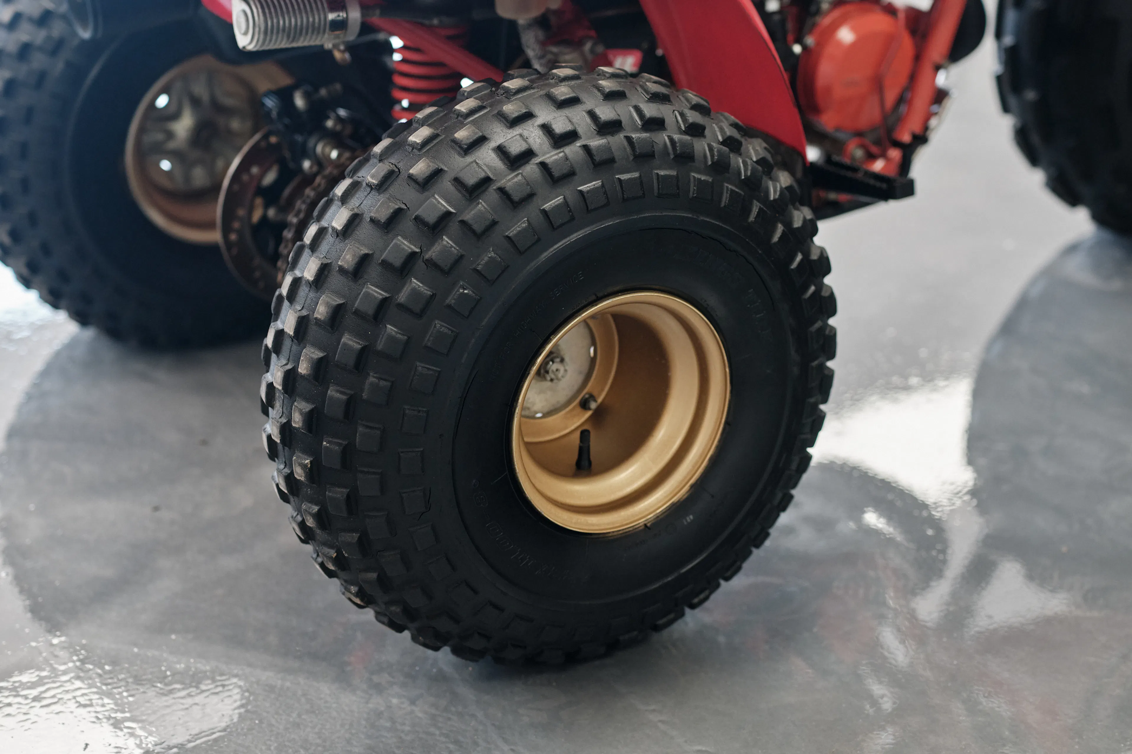 1982 Honda ATC 250R left rear tire high