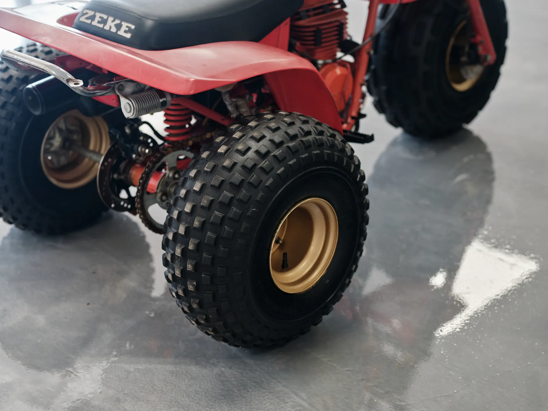 1982 Honda ATC 250R rear 3/4 detail