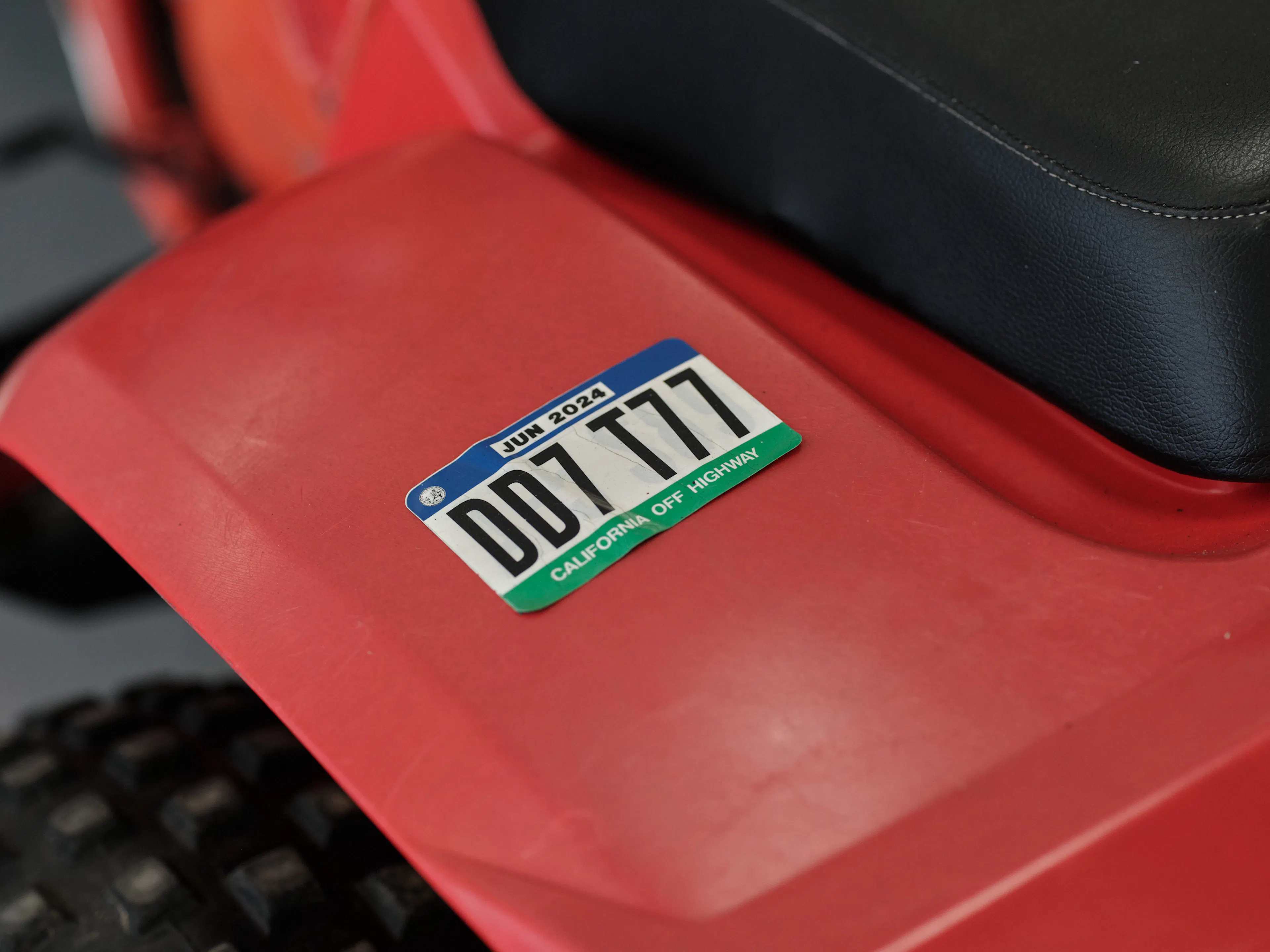 1982 Honda ATC 250R rear reg