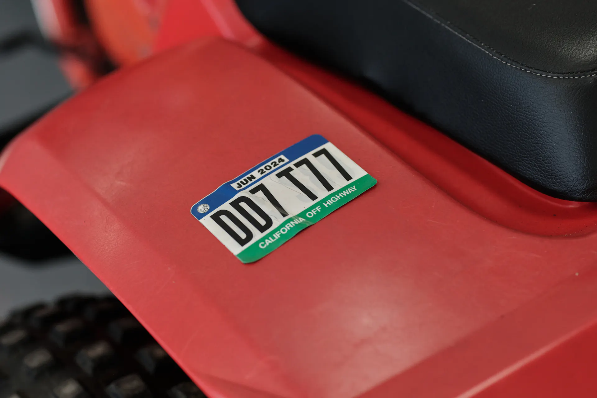 1982 Honda ATC 250R rear reg